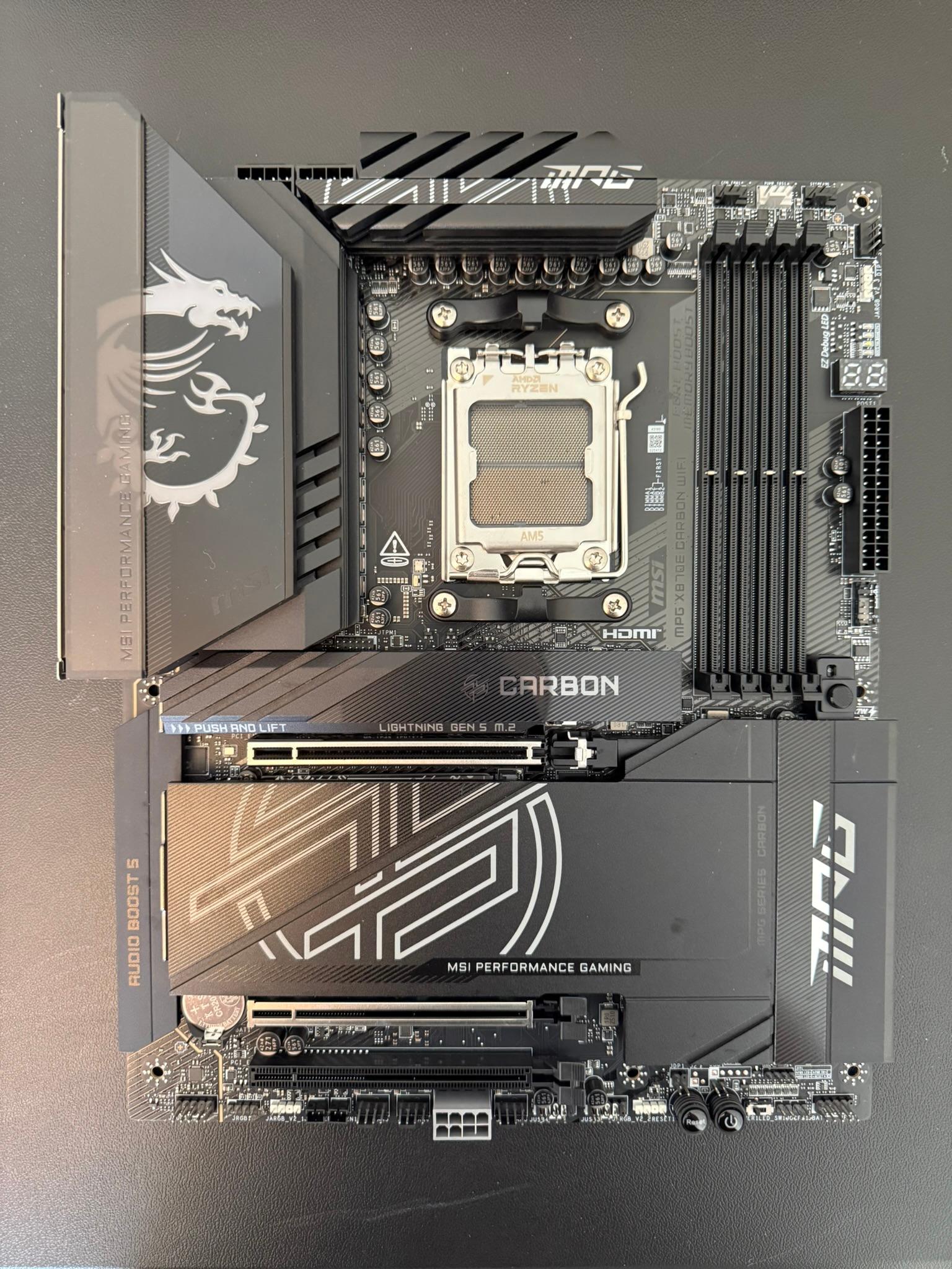 MSI MPG X870E Carbon WiFi AM5 ATX | High-End Board | Bent Pins | Repair