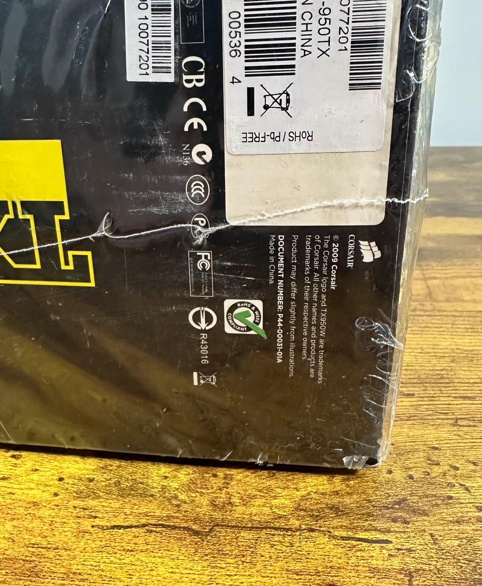 NEW OLD STOCK Corsair TX950W 950W 80+ Bronze Power Supply NEW SEALED