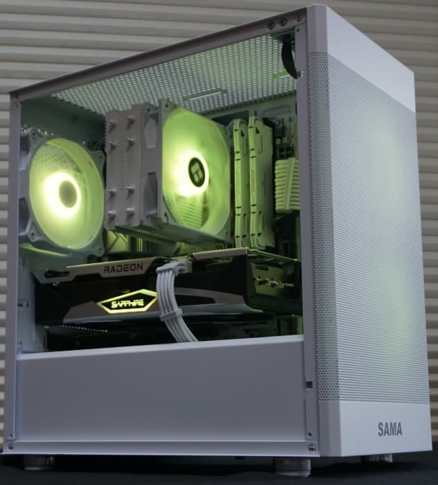 White & Silver 1080p Gaming PC! 5600X | 6650XT | 1TB NVME | 32GB RAM | WIFI/BT | Win 11 Pro