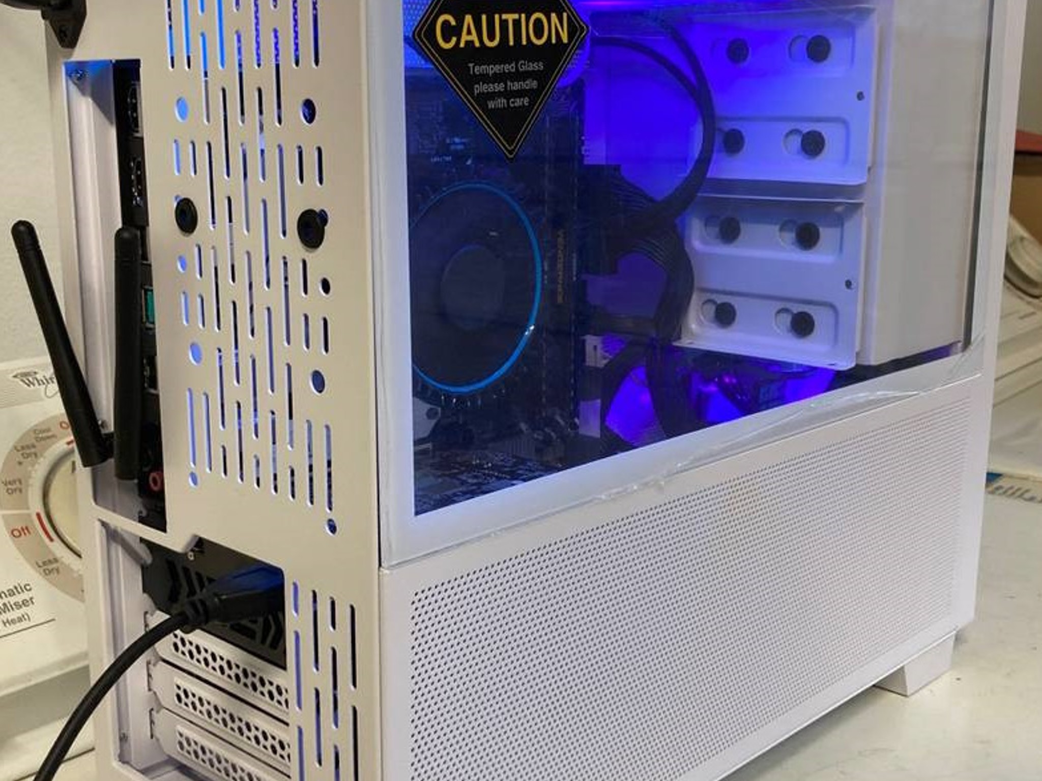 Budget MFF White Gaming PC (13100F, 6500XT, 16GB RAM)
