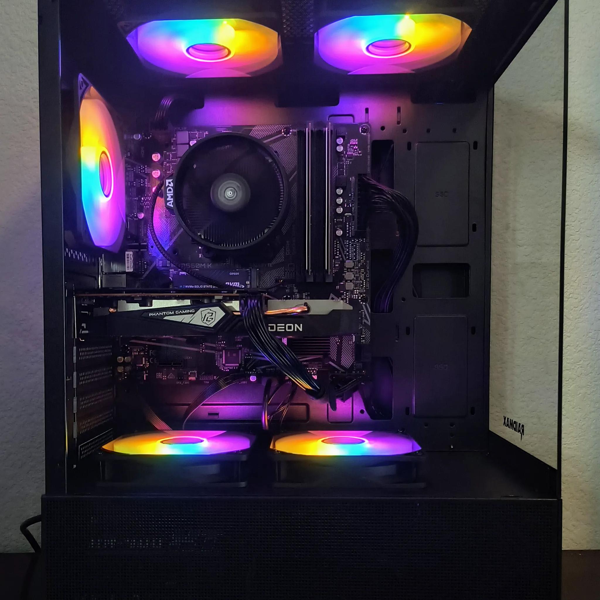 🏆 TRIUMPH 🏆 New Gaming PC, AMD 6500xt+5 3600= Great Value & High Performance, 1TB SSD, Black.