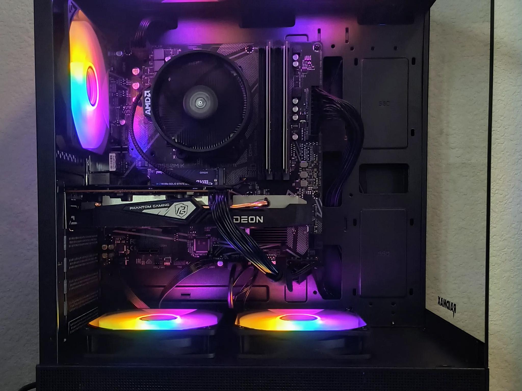 🏆 TRIUMPH 🏆 New Gaming PC, AMD 6500xt+5 3600= Great Value & High Performance, 1TB SSD, Black.