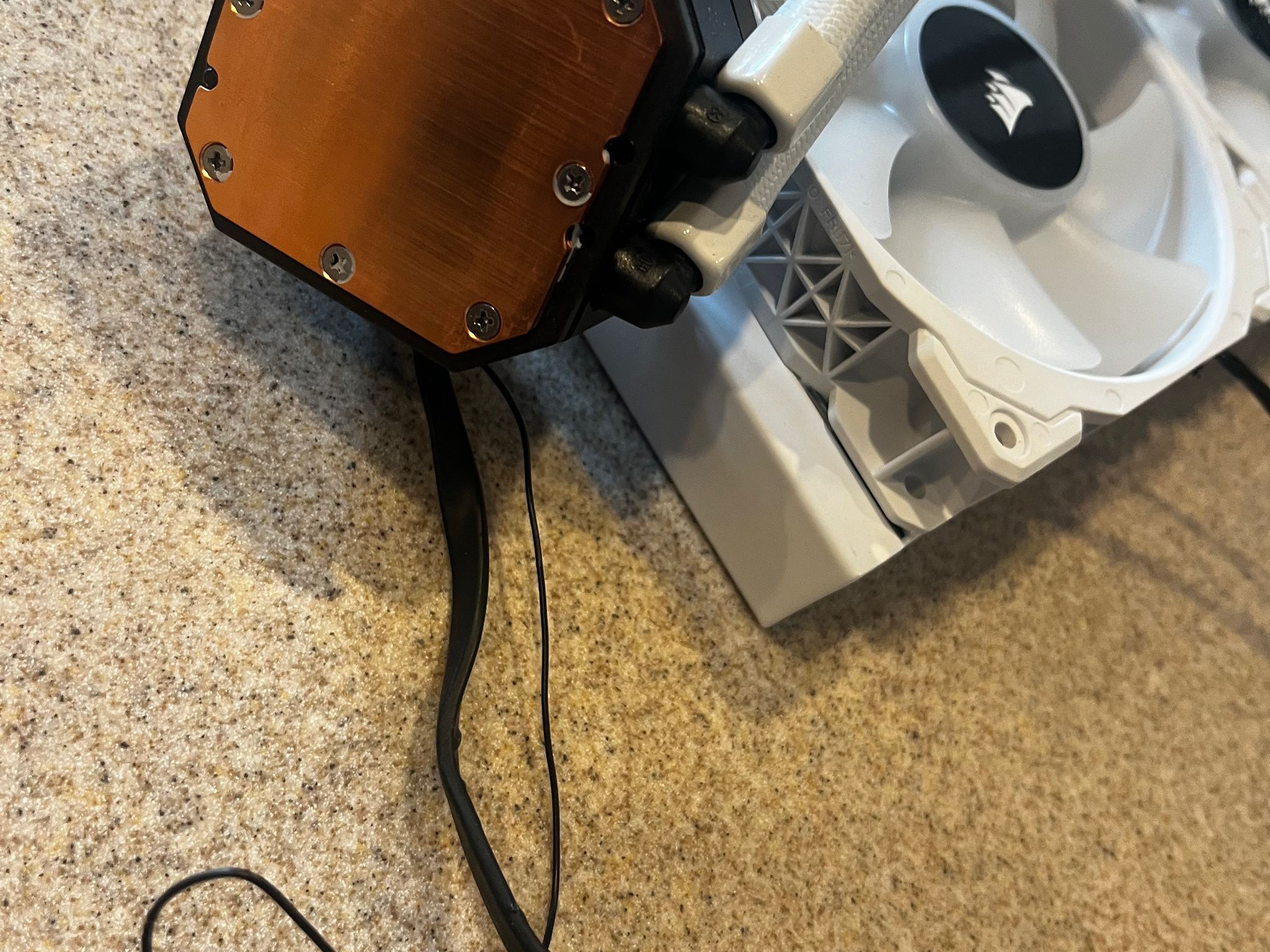 Corsair h100i white