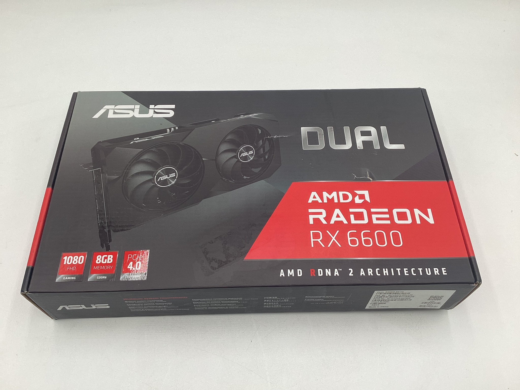 ASUS Dual AMD Radeon™ RX 6600 8GB GDDR6 Gaming Graphics Card
