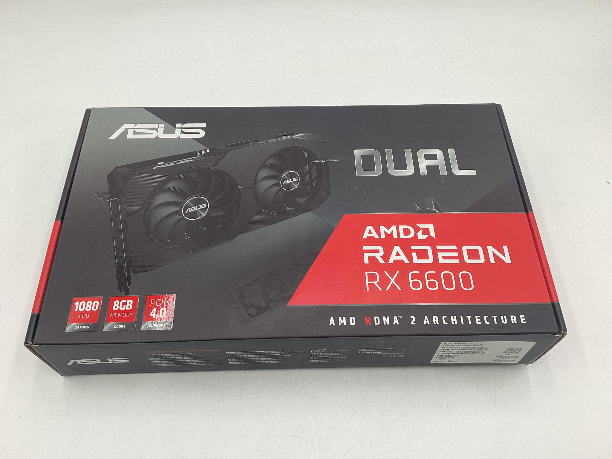 ASUS Dual AMD Radeon™ RX 6600 8GB GDDR6 Gaming Graphics Card