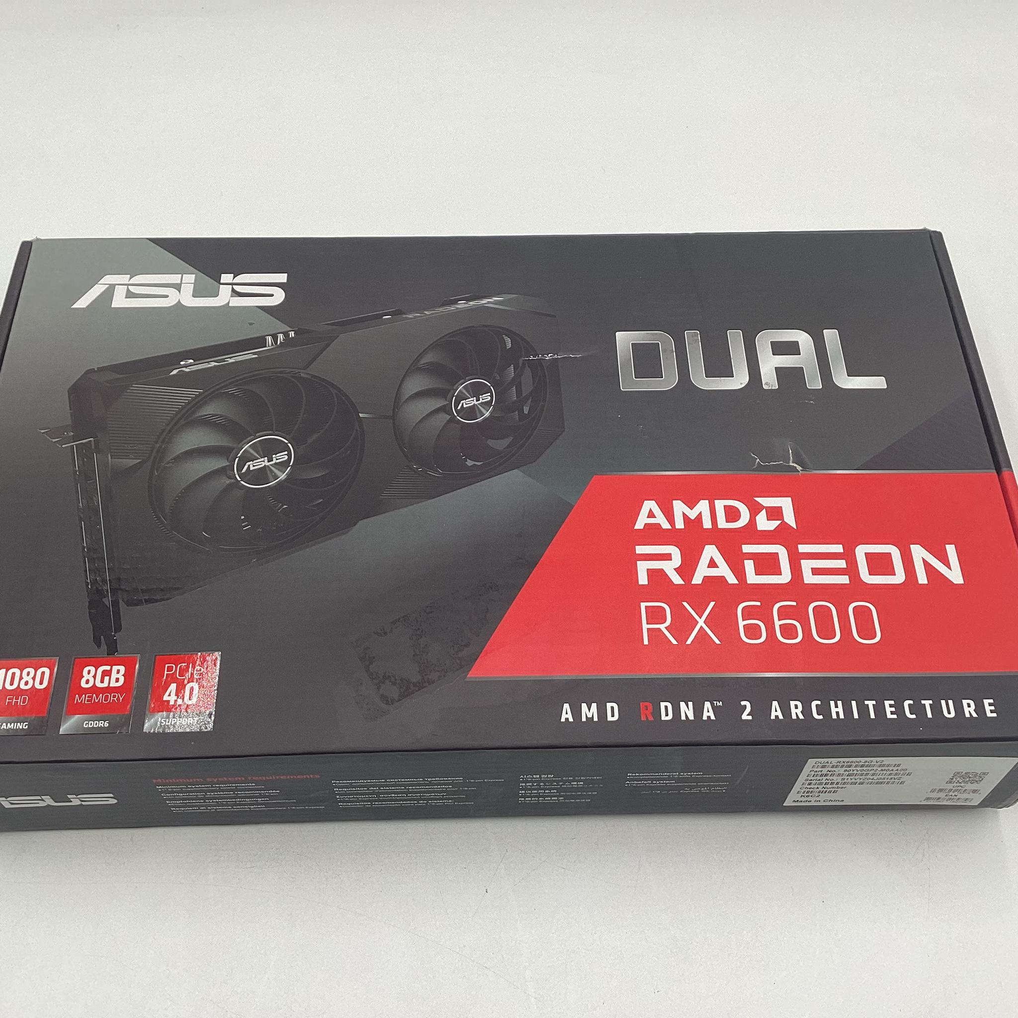ASUS Dual AMD Radeon™ RX 6600 8GB GDDR6 Gaming Graphics Card