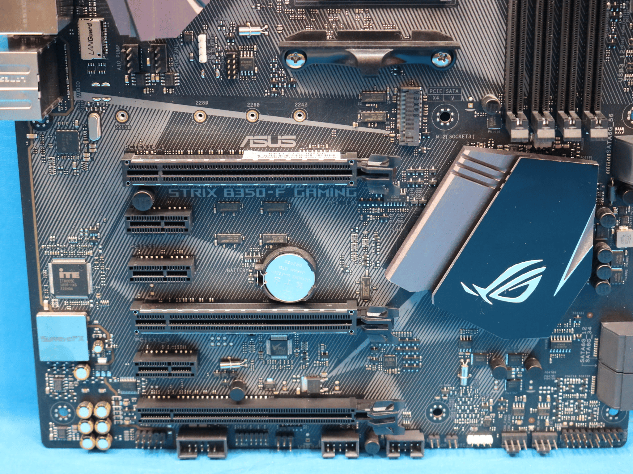*Updated BIOS* ASUS ROG STRIX B350-F Gaming AMD Socket AM4 DDR4 ATX Desktop Motherboard No I/O