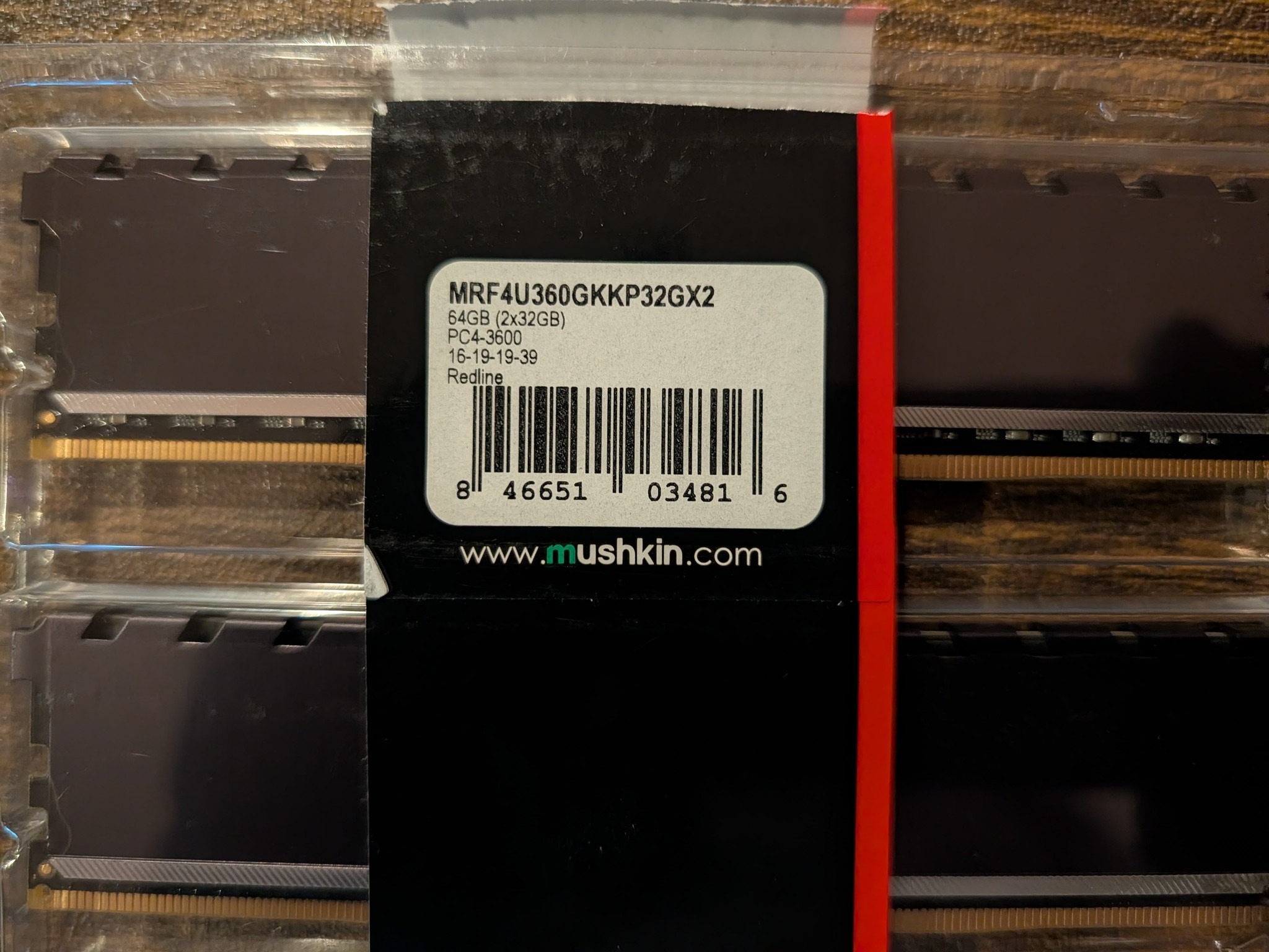 LOT OF (4) Mushkin DDR4 64GB (2 x 32GB) 3600 CL16 Kits - 256GB Total
