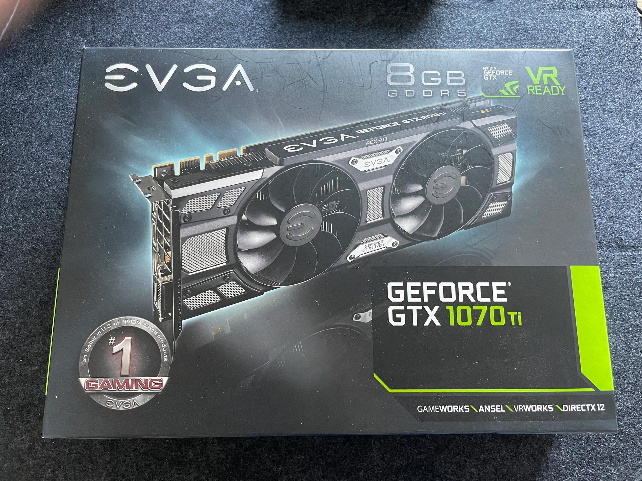 EVGA GeForce GTX 1070 Ti SC Gaming 8GB VRAM