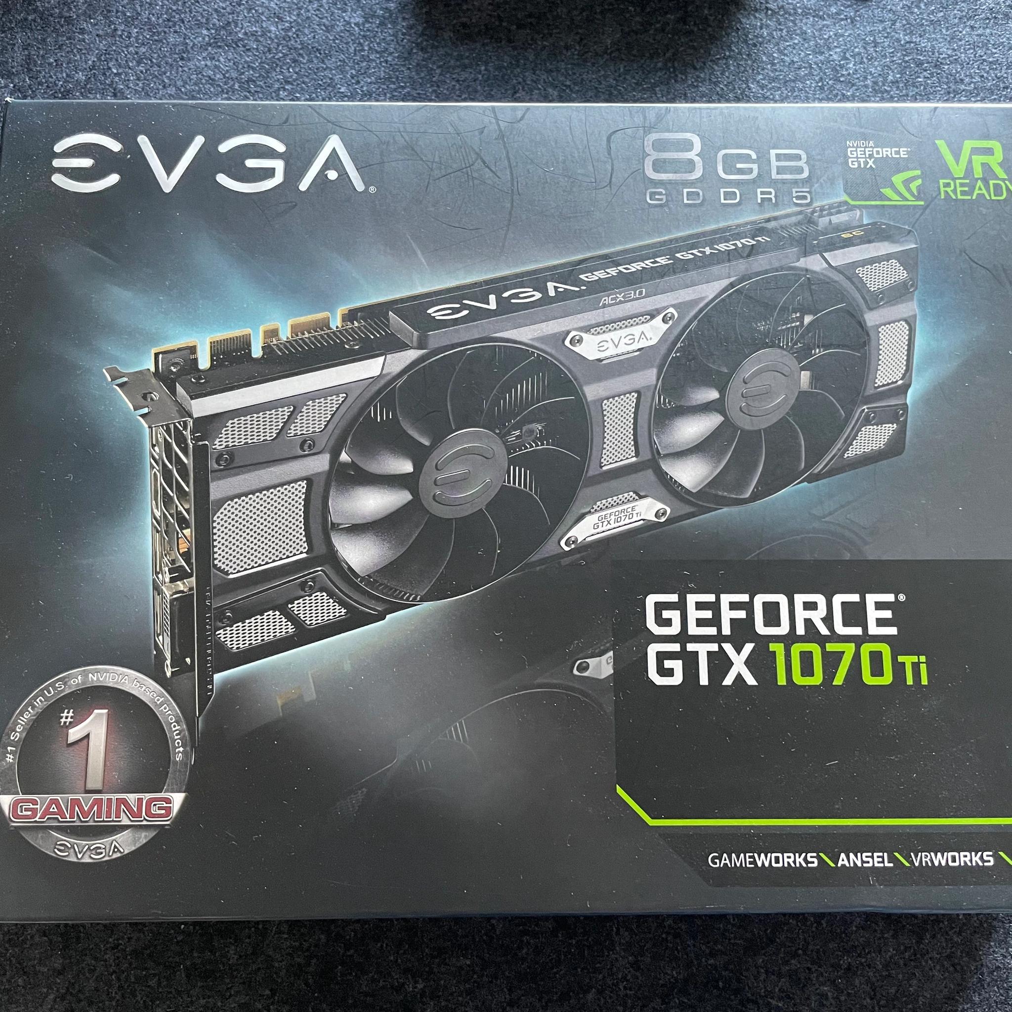 EVGA GeForce GTX 1070 Ti SC Gaming 8GB VRAM