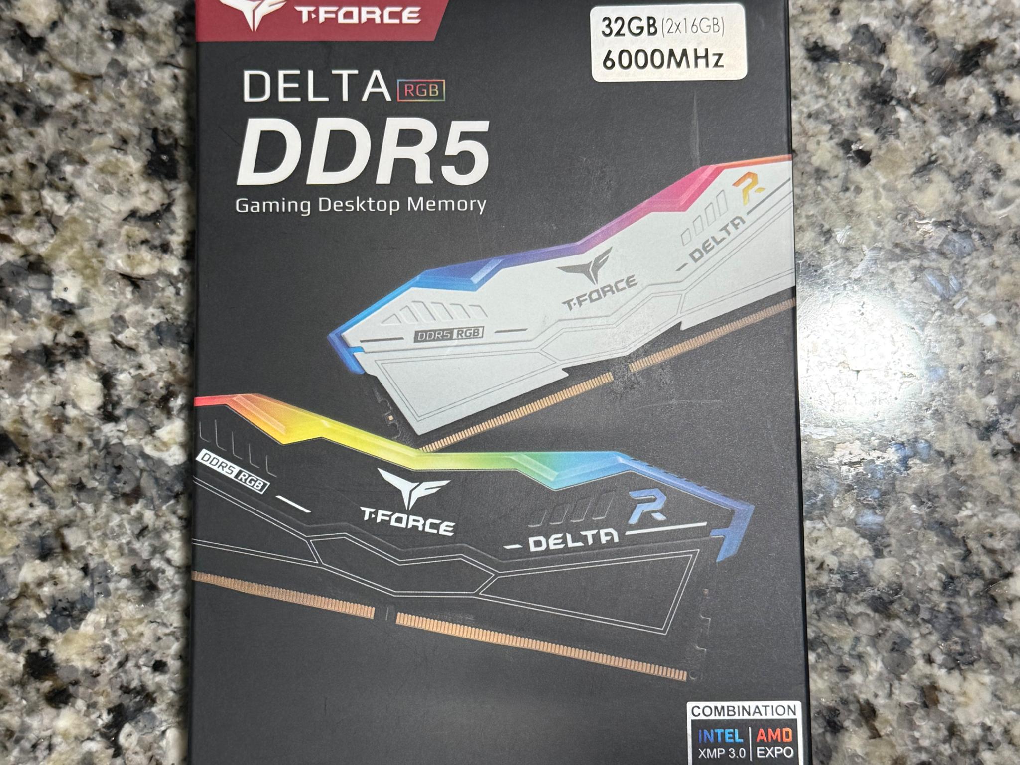 TEAMGROUP T-Force Delta RGB DDR5 Ram 32GB (2x16GB) 6000MHz PC5-48000 CL30