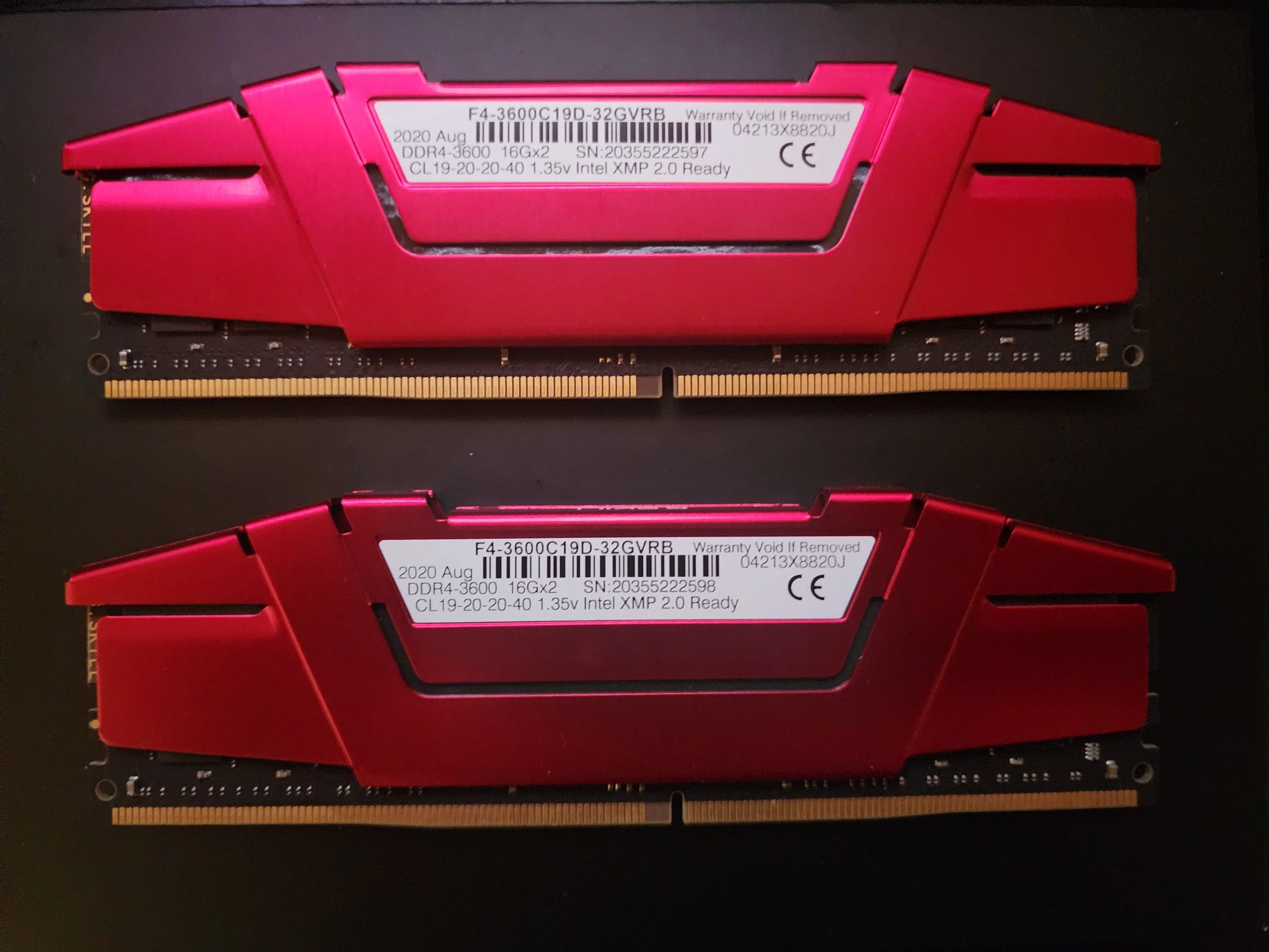 G.SKILL Ripjaws V 32GB 3600MHZ DDR4 (2x16GB)