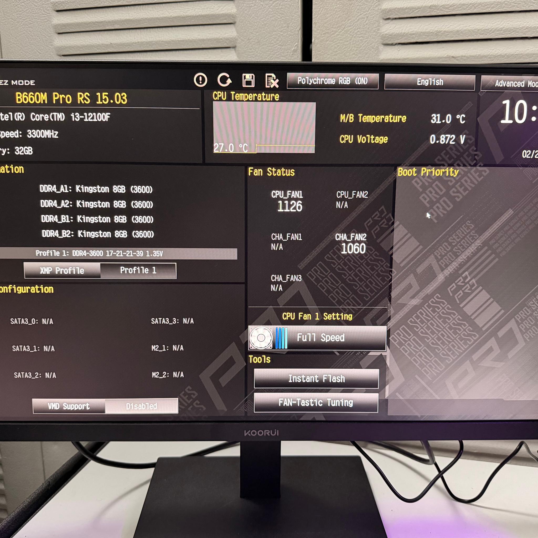 Custom Gaming PC Build – 32GB RGB – Kraken 280 LCD – 750W Gold – Needs GPU + SSD