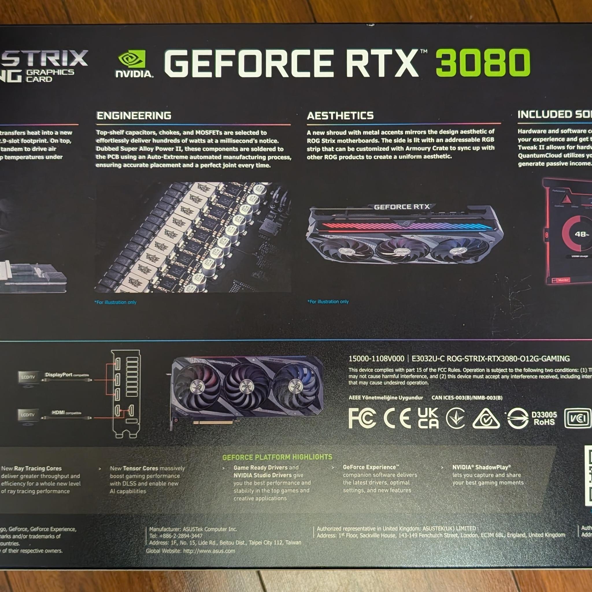 Asus ROG STRIX GAMING OC GeForce RTX 3080 12GB LHR