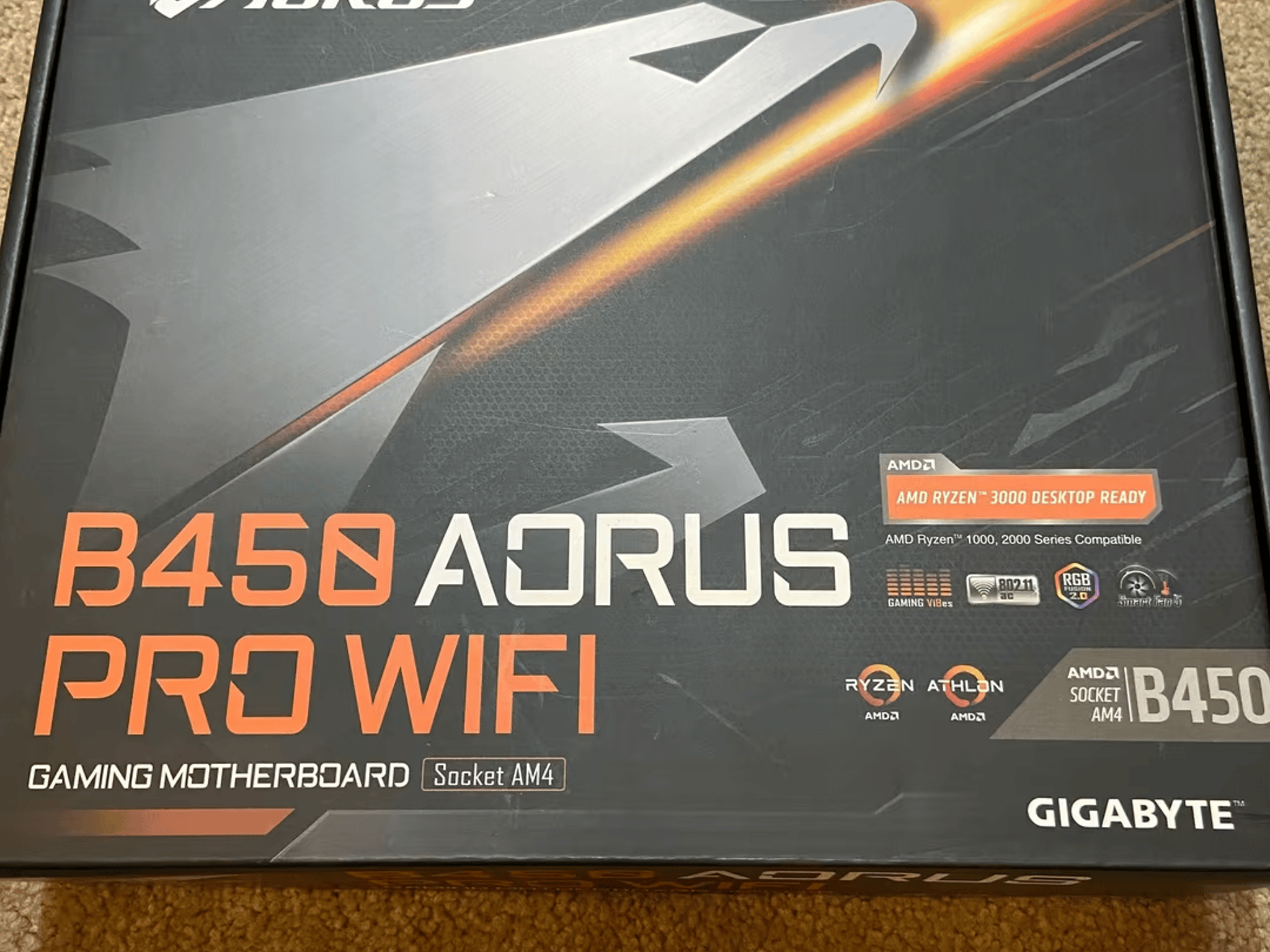 Gigabyte B450 AORUS PRO WIFI - ATX MOTHERBOARD
