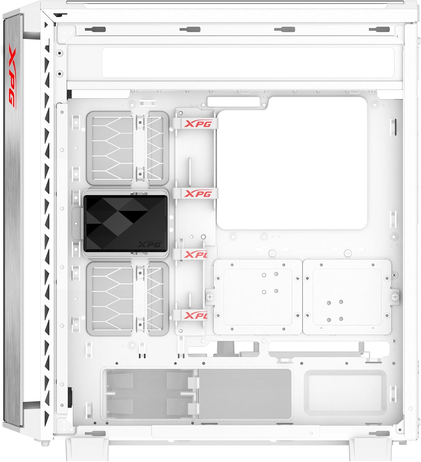 XPG Battlecruiser II with Prime White Mid-Tower ATX Computer Gaming Case