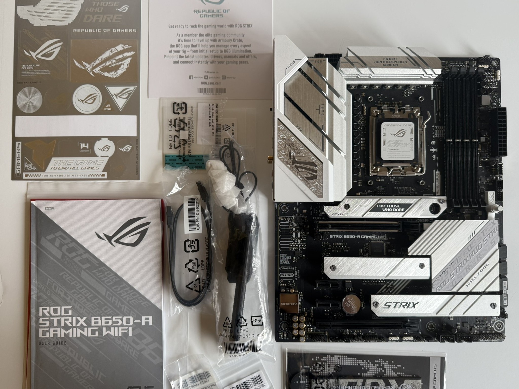ASUS ROG Strix B650-A Gaming Wi-Fi DDR5 Socket AM5 AMD ATX Gaming Motherboard
