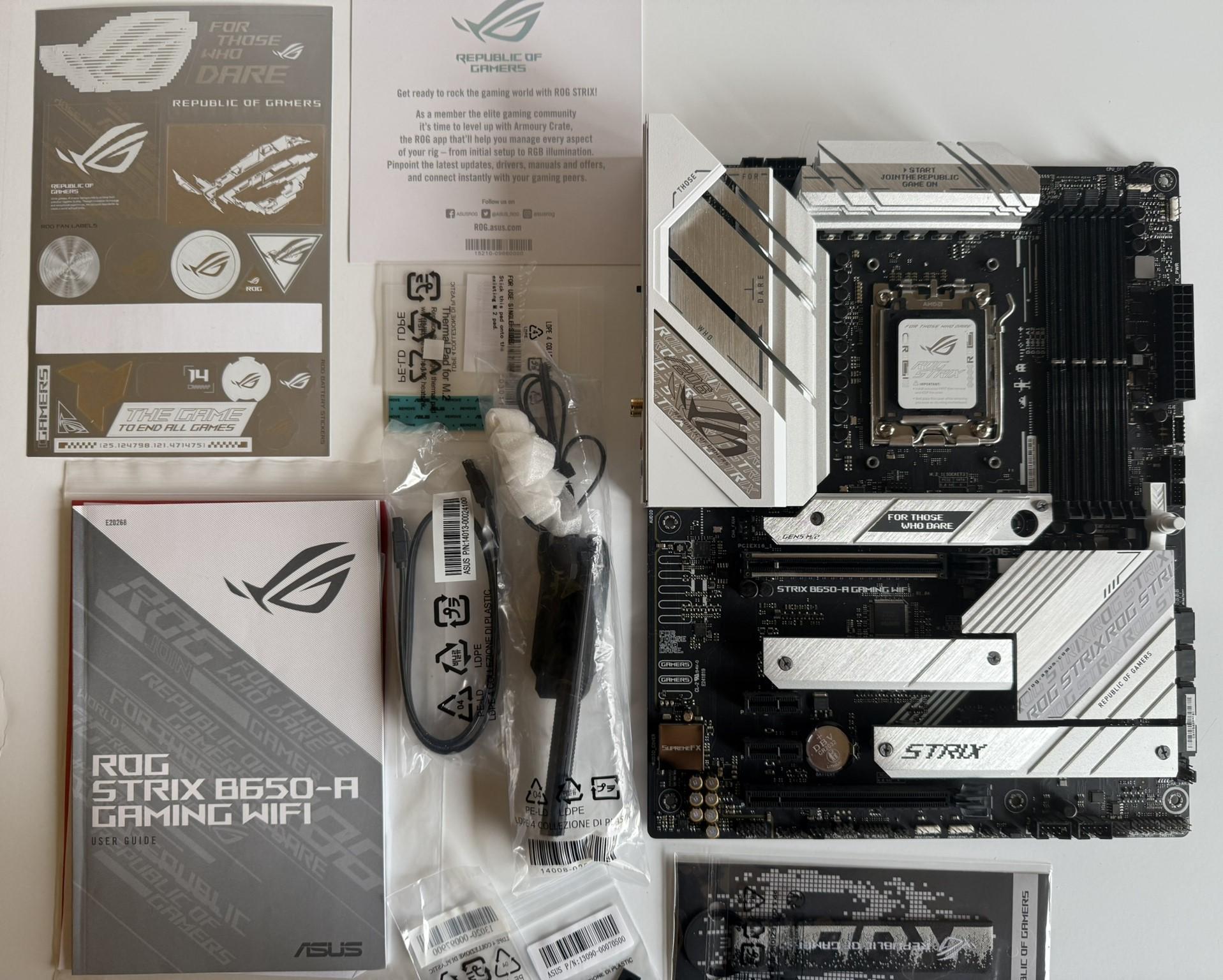 ASUS ROG Strix B650-A Gaming Wi-Fi DDR5 Socket AM5 AMD ATX Gaming Motherboard