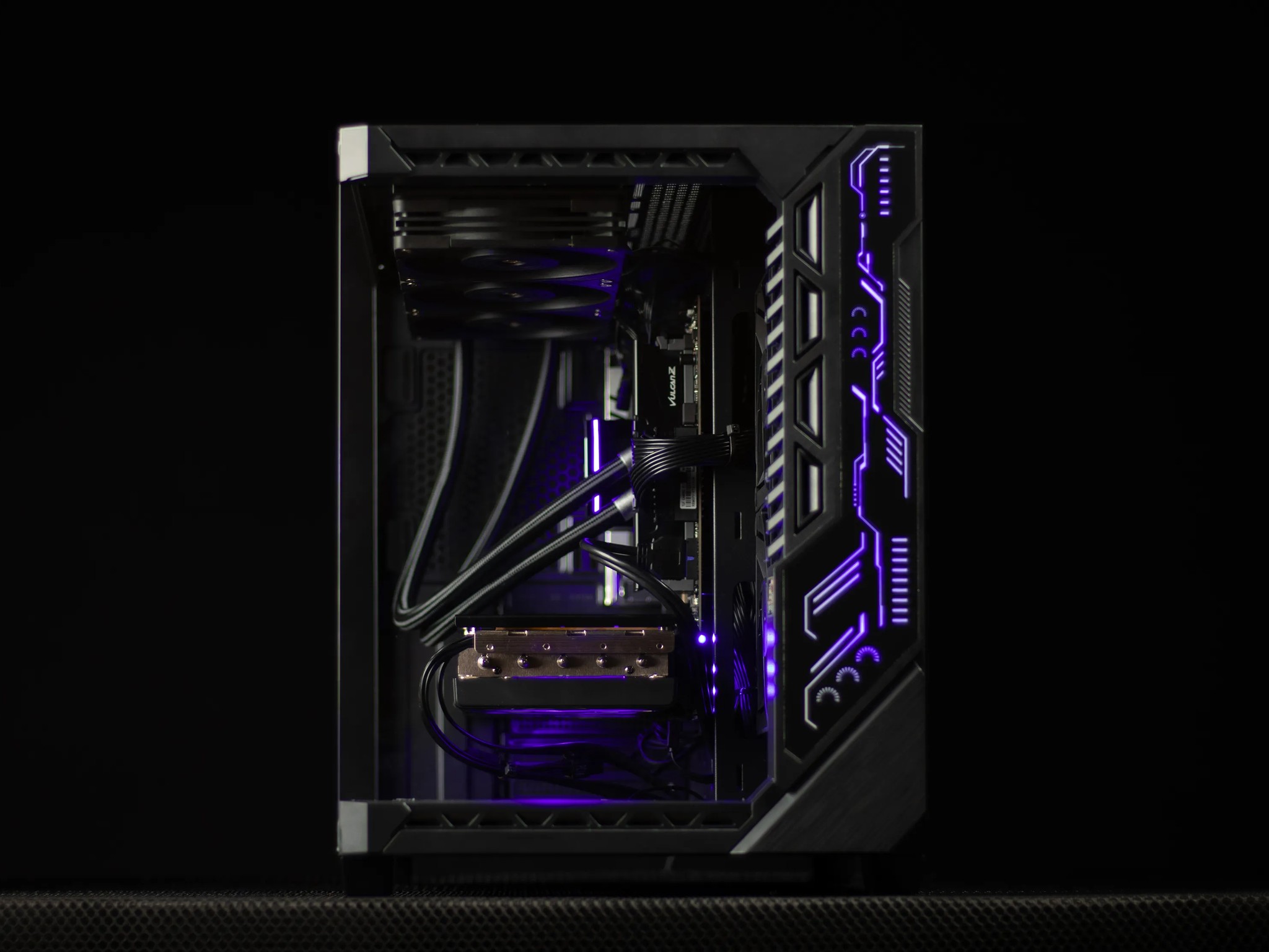 “DarkCorpo” RX 7800XT Ryzen 7 32GB Windows 11 Pro 2TB Workstation Gaming PC