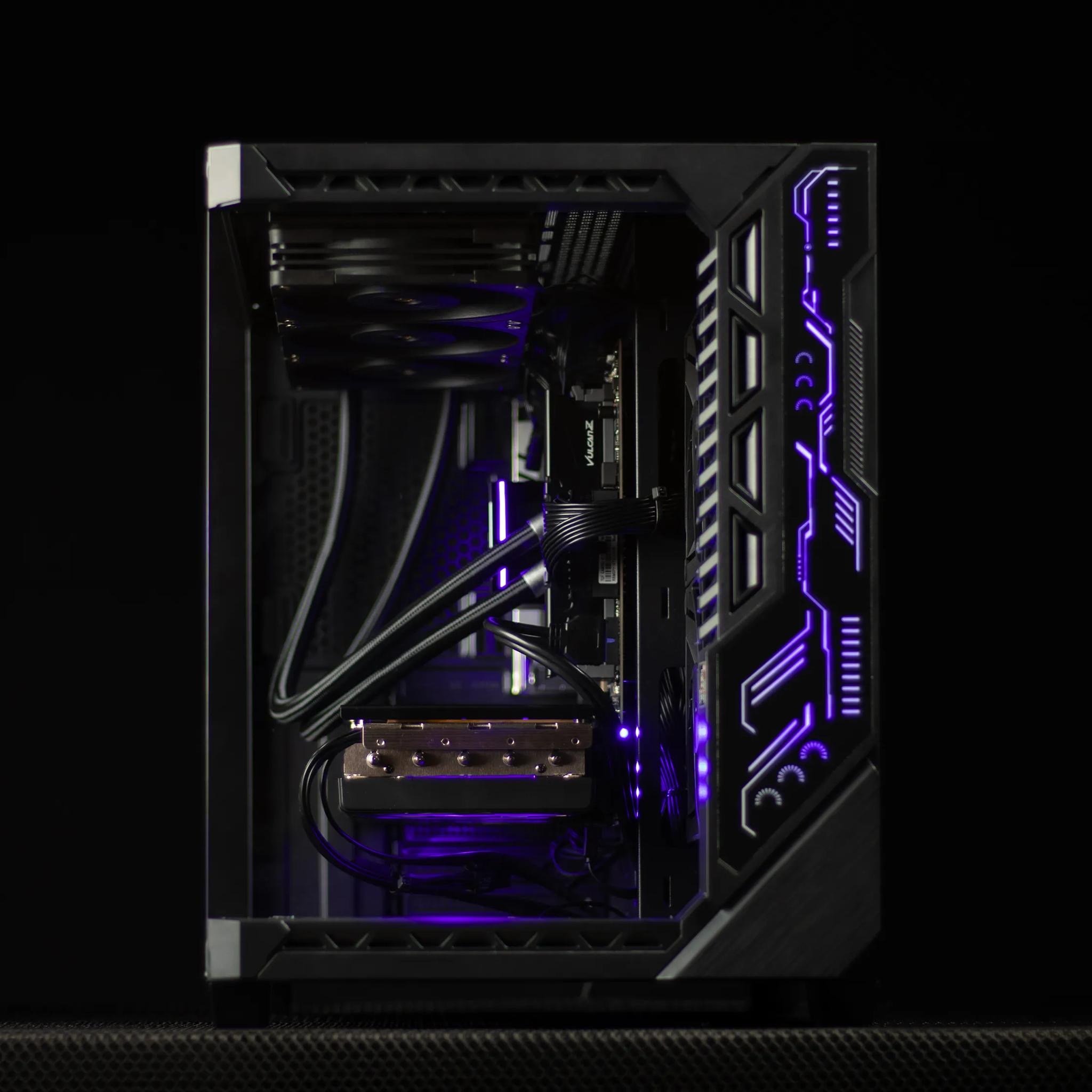“DarkCorpo” RX 7800XT Ryzen 7 32GB Windows 11 Pro 2TB Workstation Gaming PC
