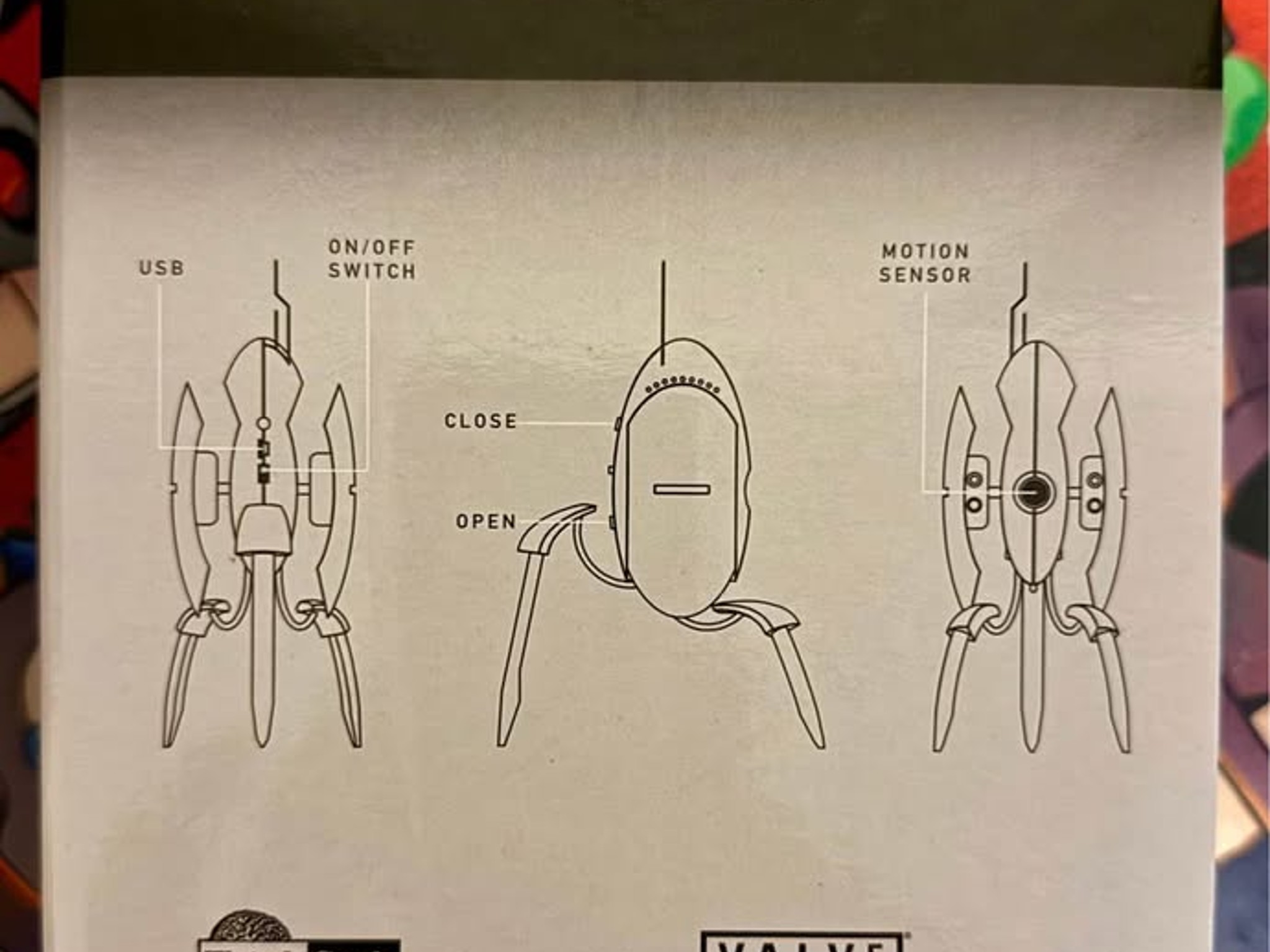 ThinkGeek Portal 2 Sentry Turret USB Desk Defender by Valve (Working Lights + Sound)