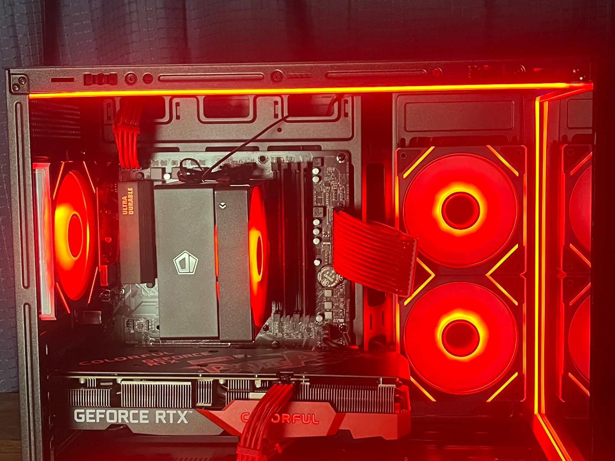 🖤❤️Crimson Forest Gaming PC❤️🖤RTX 3060TI🖤❤️Ryzen 5 5500❤️🖤32GB DDR4🖤❤️1TB NVME SSD❤️🖤