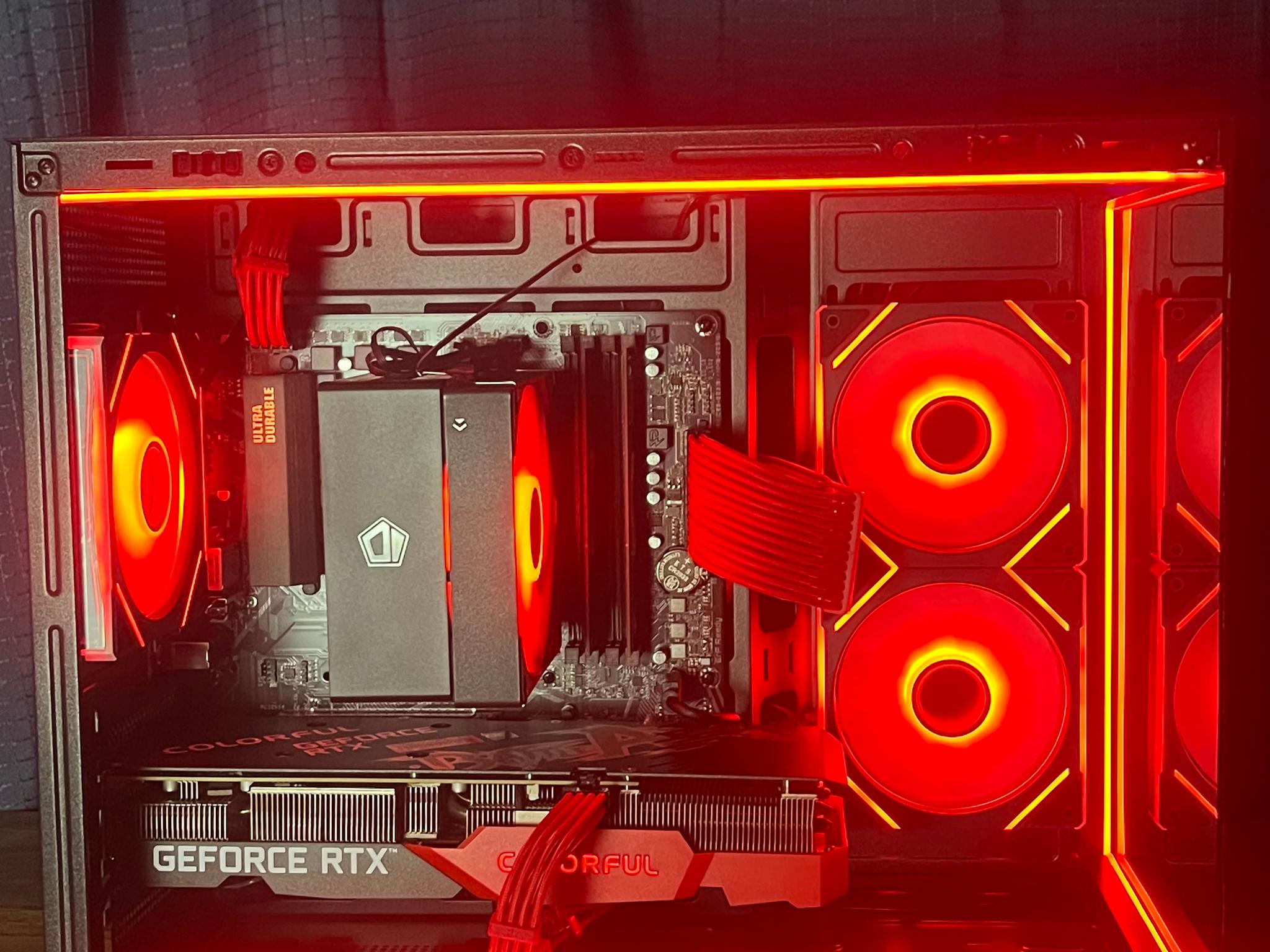 🖤❤️Crimson Forest Gaming PC❤️🖤RTX 3060TI🖤❤️Ryzen 5 5500❤️🖤32GB DDR4🖤❤️1TB NVME SSD❤️🖤