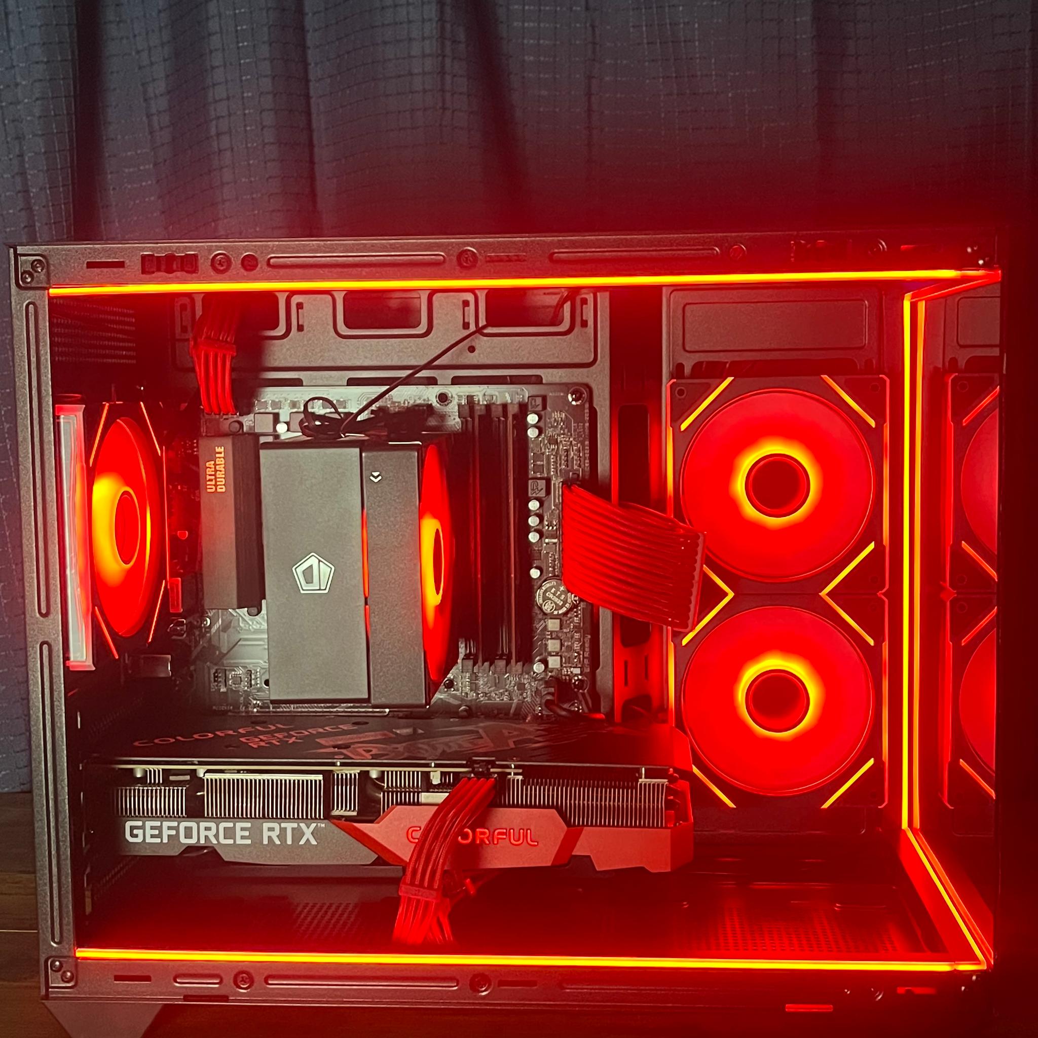 🖤❤️Crimson Forest Gaming PC❤️🖤RTX 3060TI🖤❤️Ryzen 5 5500❤️🖤32GB DDR4🖤❤️1TB NVME SSD❤️🖤