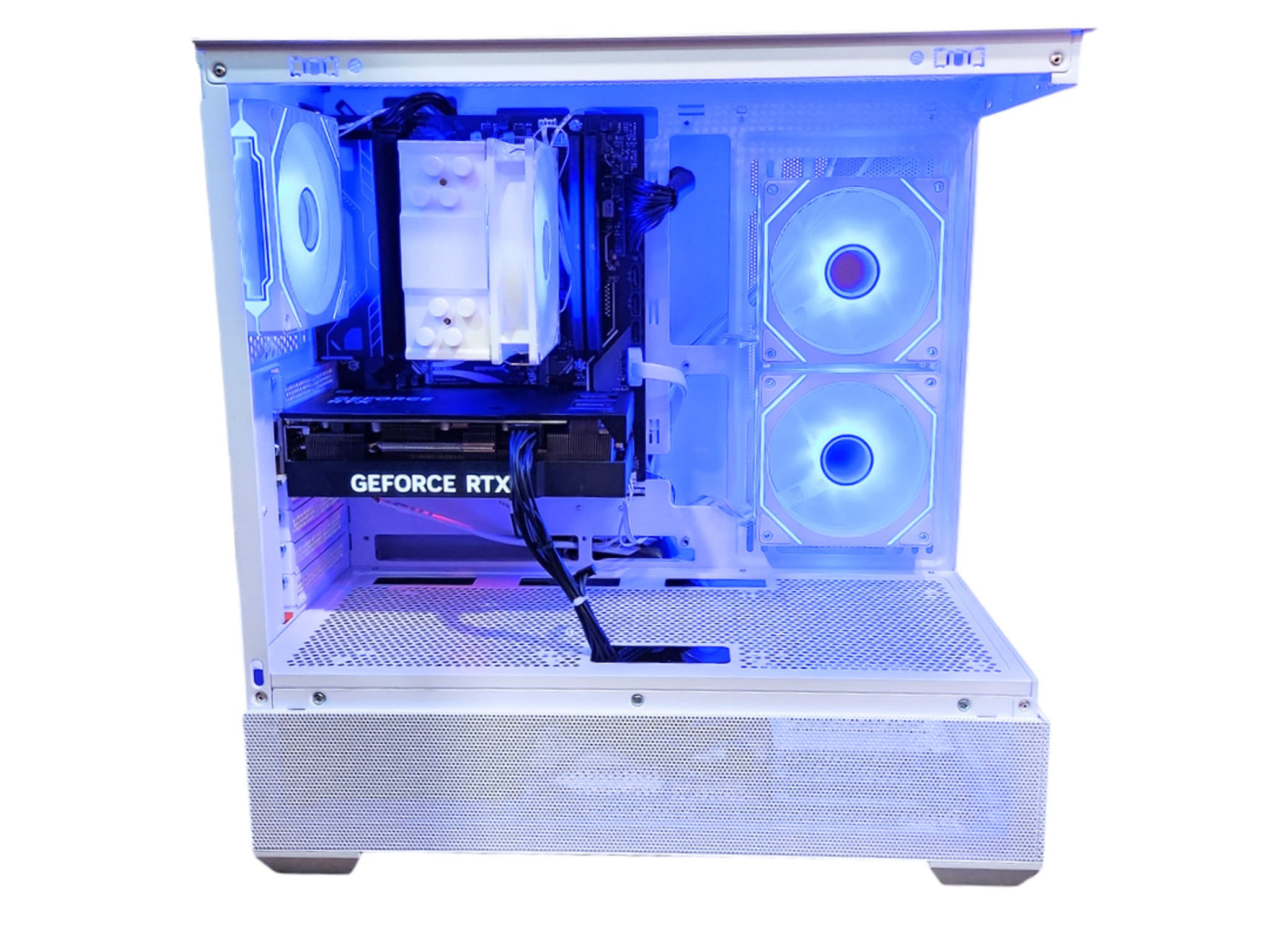 🏔 Frost❄️: RTX 4070 12GB | Ryzen 7500F | 32GB DDR5 RAM | 1TB SSD | 4 RGB Fans | White RGB Gaming PC