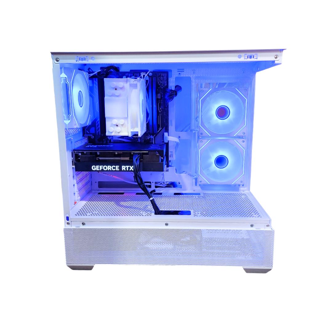 🏔 Frost❄️: RTX 4070 12GB | Ryzen 7500F | 32GB DDR5 RAM | 1TB SSD | 4 RGB Fans | White RGB Gaming PC