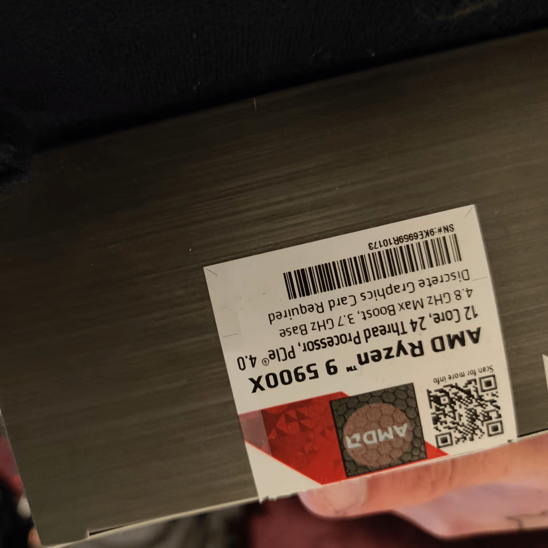 AMD Ryzen 5900x 3.7 GHz 12 Core Gaming Processor