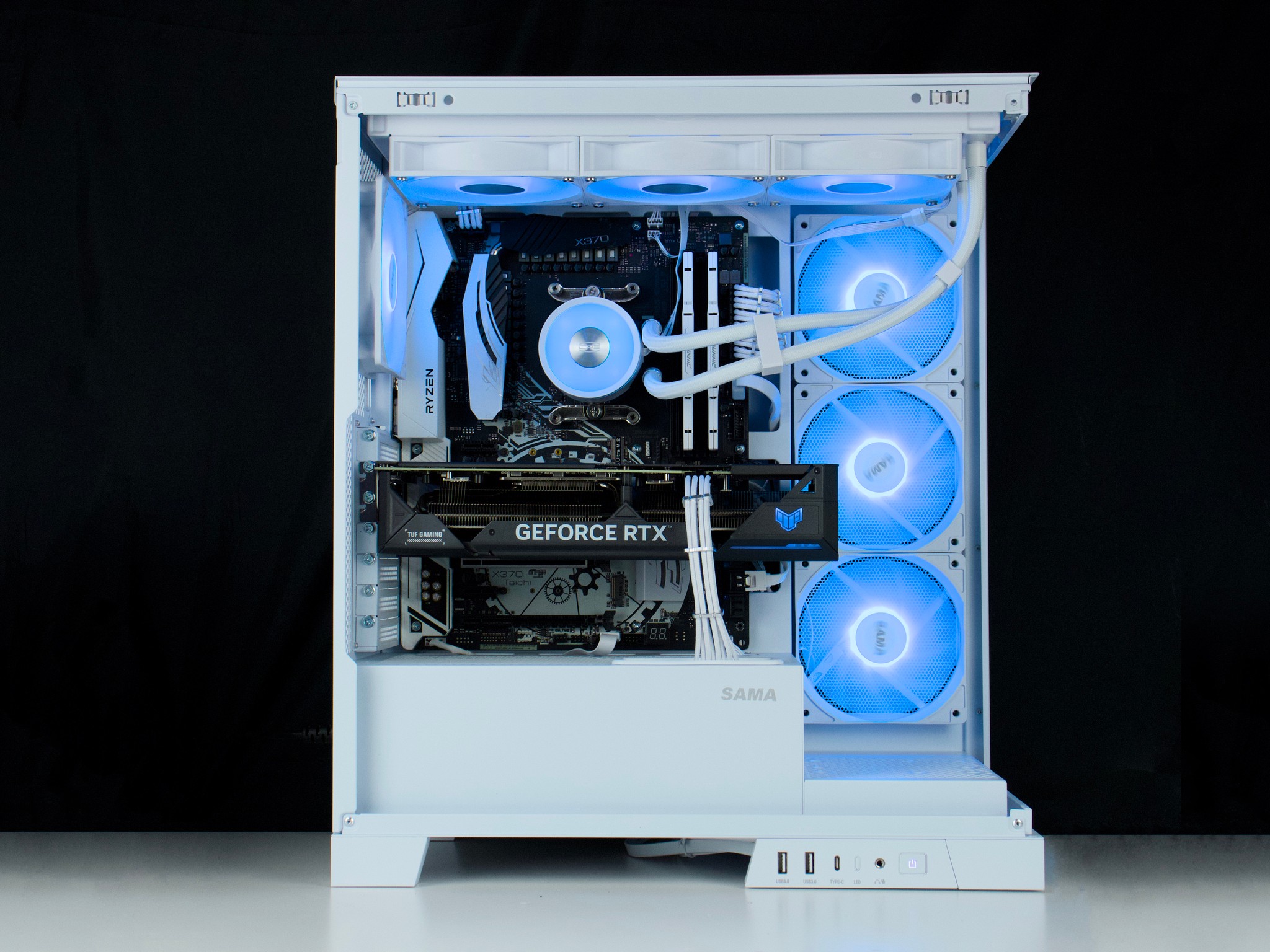 ❄️🧊💎- Whiteout 1440P Gaming PC | RTX 4070, Ryzen 7 5700X, 32GB RAM, 960GB SSD ❄️🧊💎