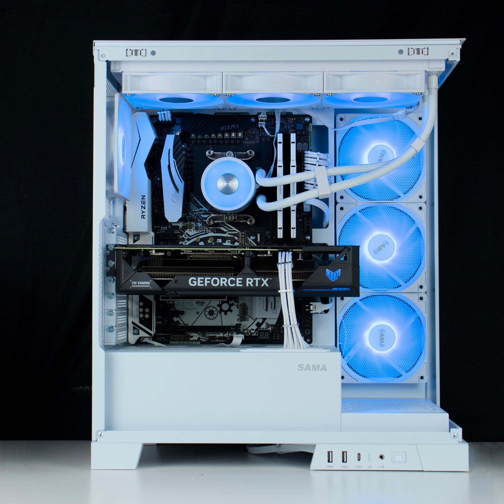 ❄️🧊💎- Whiteout 1440P Gaming PC | RTX 4070, Ryzen 7 5700X, 32GB RAM, 960GB SSD ❄️🧊💎