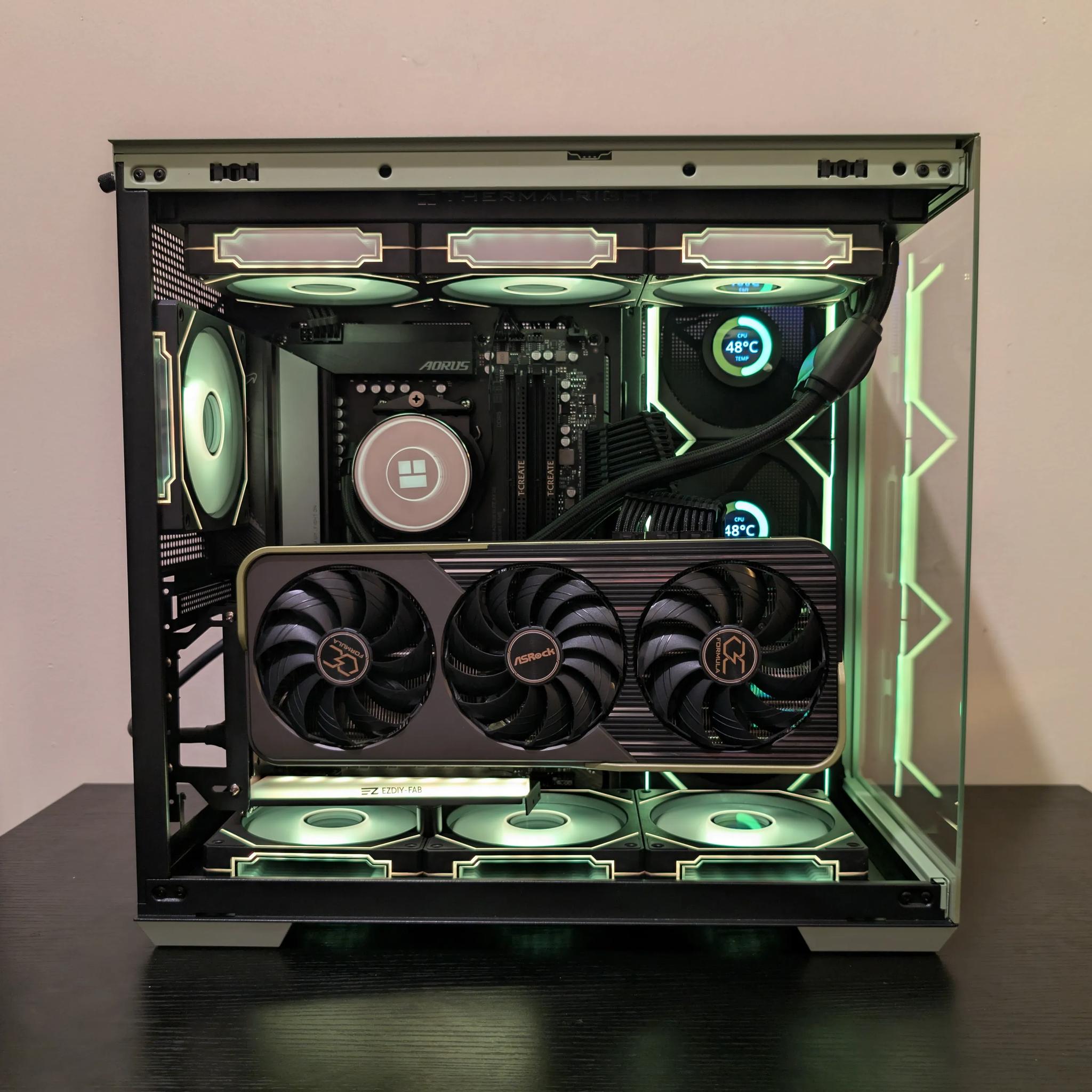 🍵Matcha Green Gaming PC | RX 6950XT | Ryzen 7 7700 | 2TB SSD | 32GB RAM | WiFi 6 & Bluetooth🍵