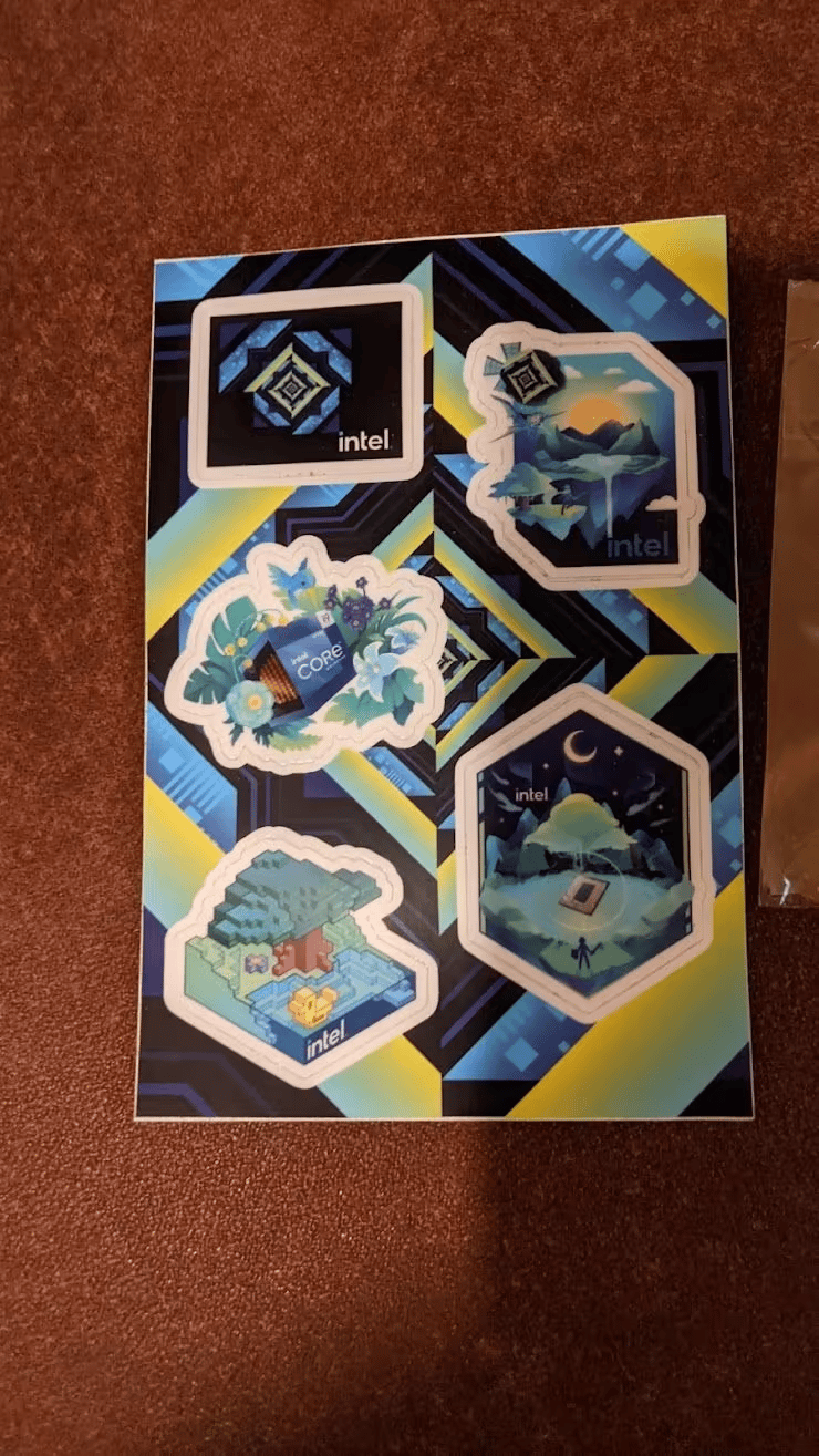 BNOB Intel Alder Lake pins and stickers