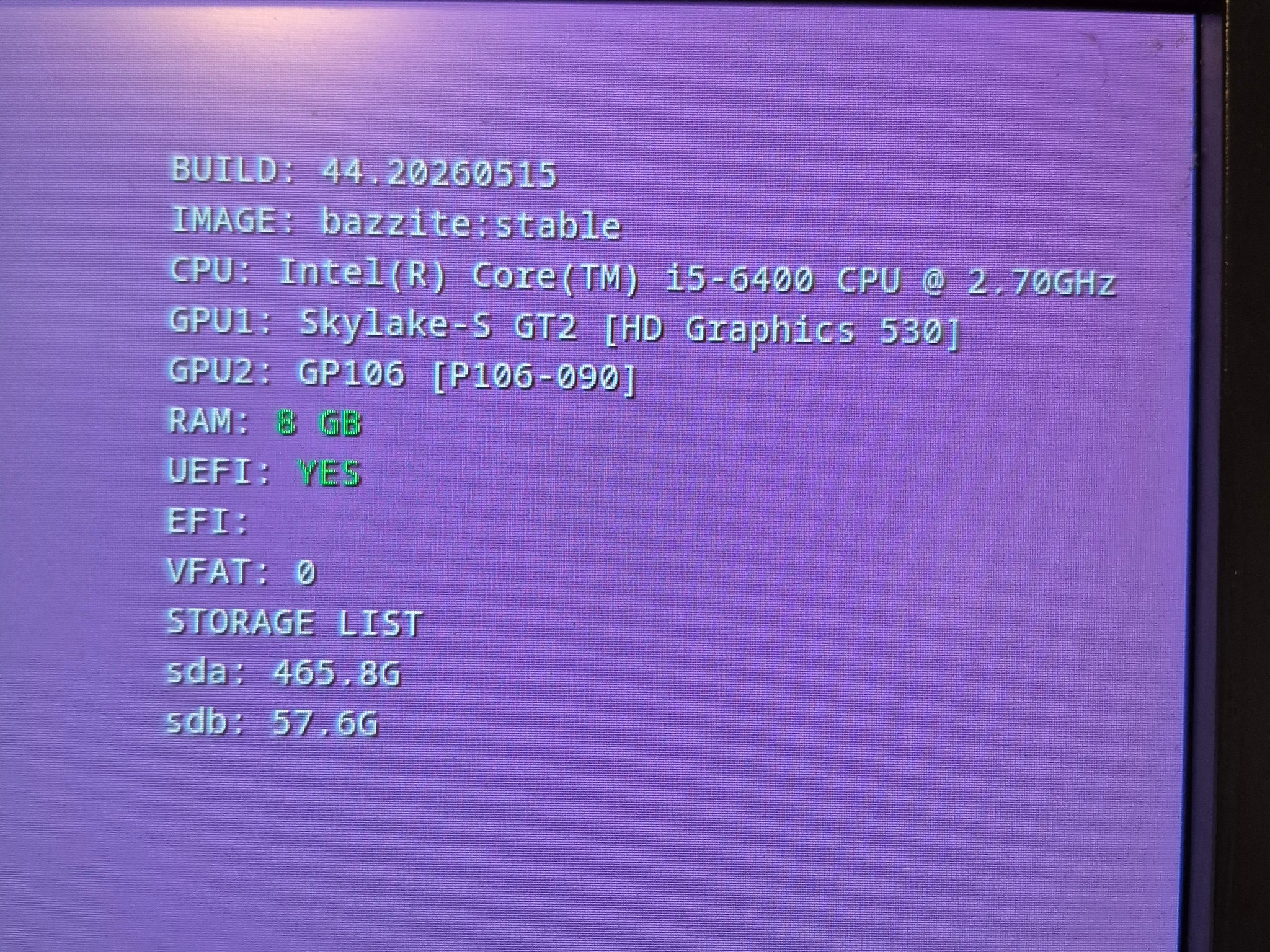 Steam Machine Lite | Bazzite Linux | i5-6400, 8GB RAM, Nvidia 3GB P106-090
