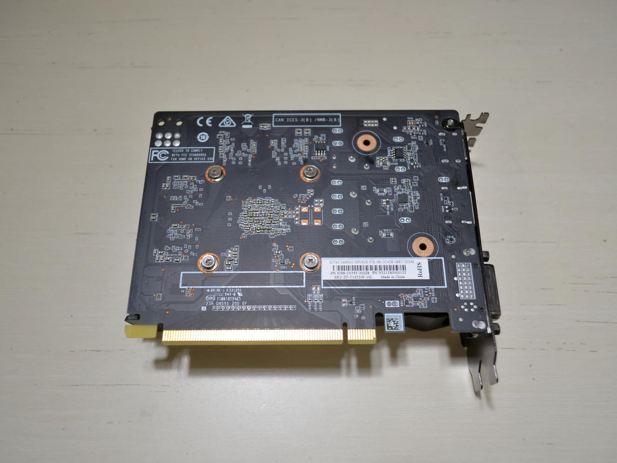 ZOTAC GeForce GTX 1650 4GB GDDR6 Graphics Card
