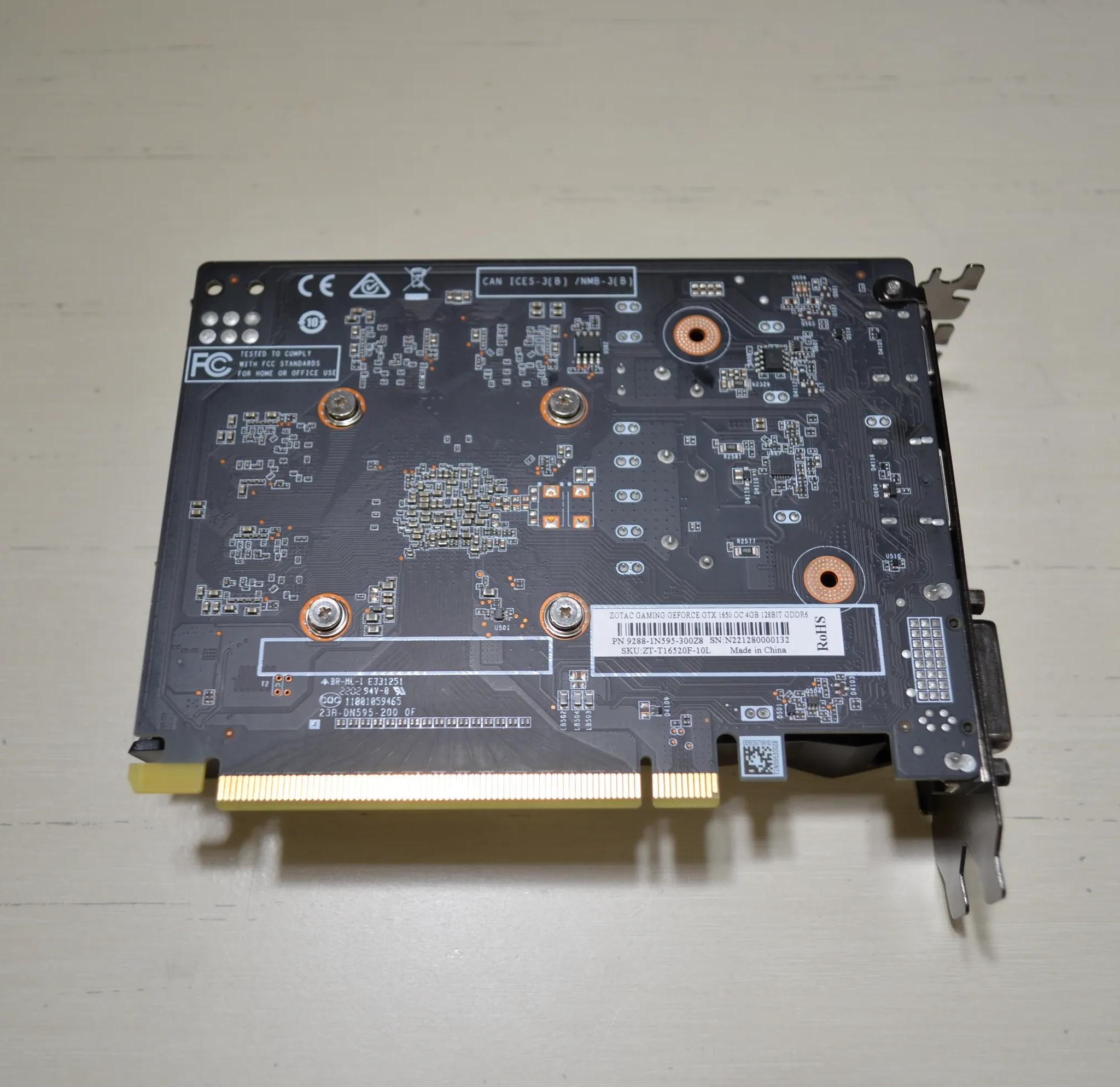 ZOTAC GeForce GTX 1650 4GB GDDR6 Graphics Card