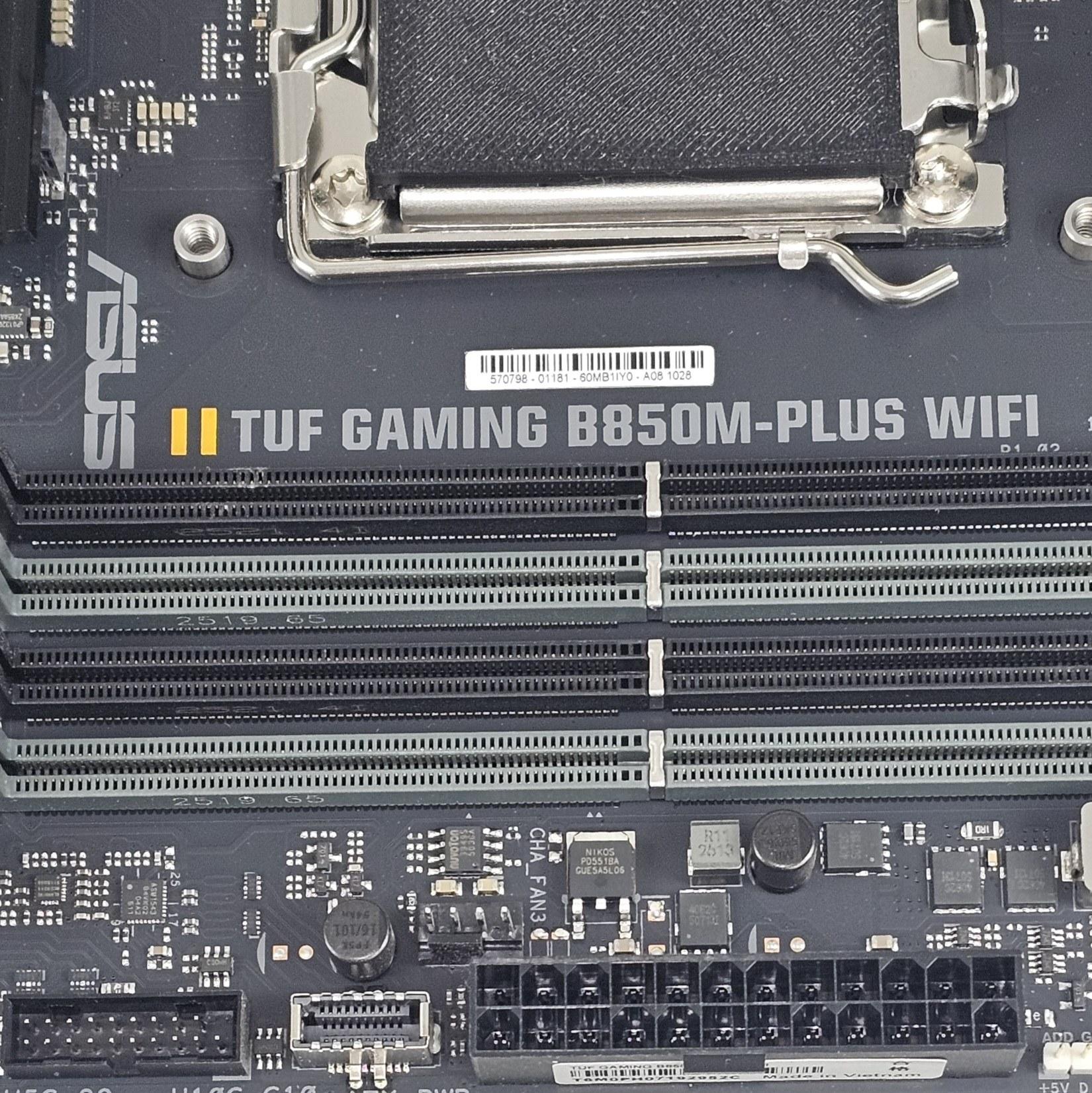 ASUS TUF GAMING B850M-PLUS WIFI AMD AM5 DDR5 mATX Motherboard