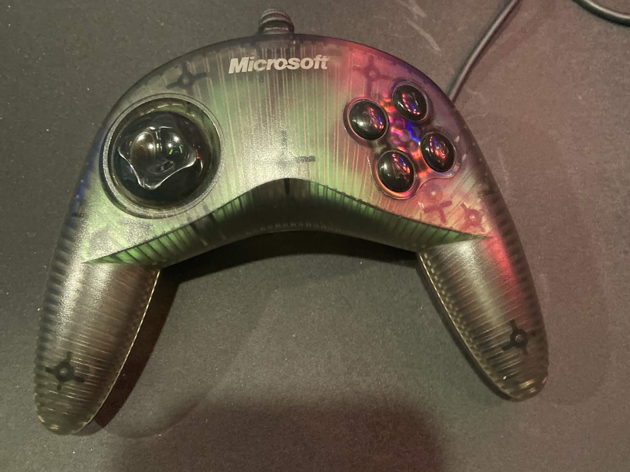 Microsoft SideWinder Plug and Play Gamepad rare retro pc controller