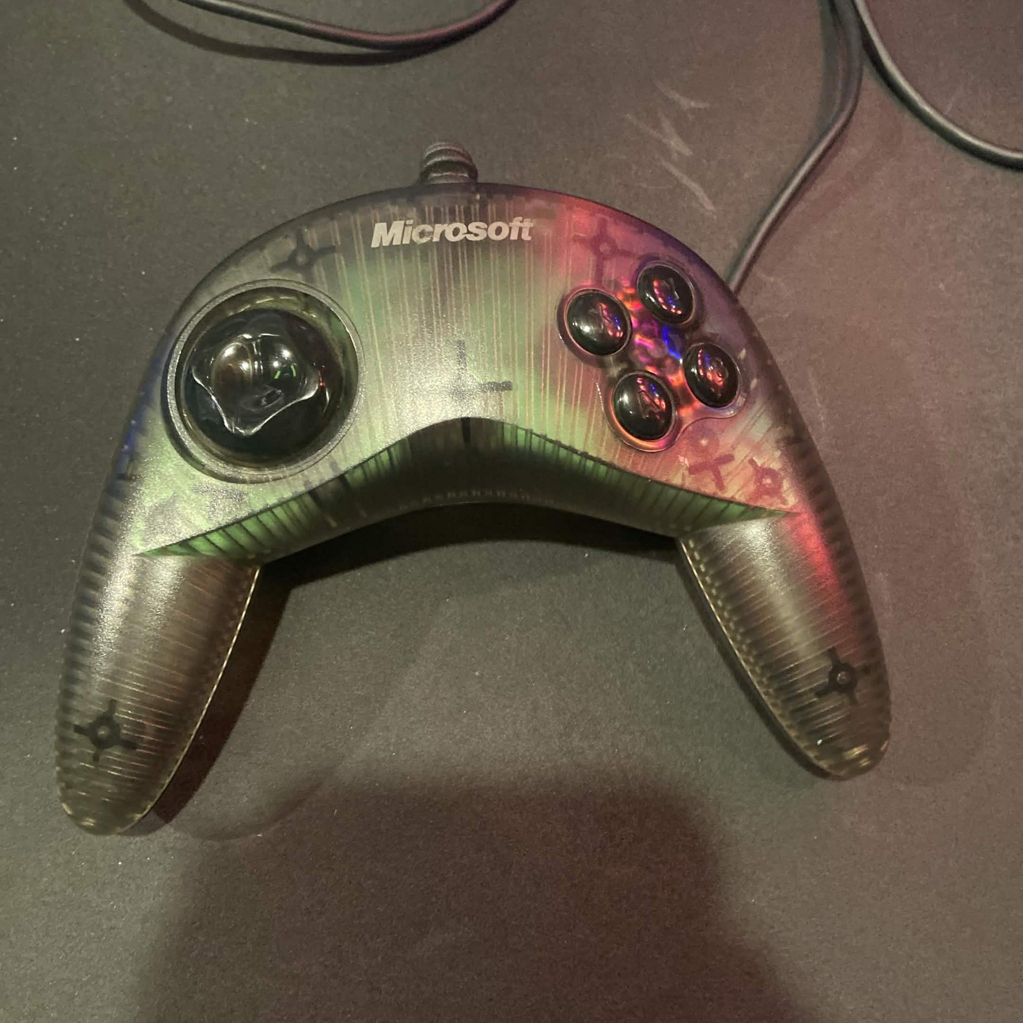 Microsoft SideWinder Plug and Play Gamepad rare retro pc controller
