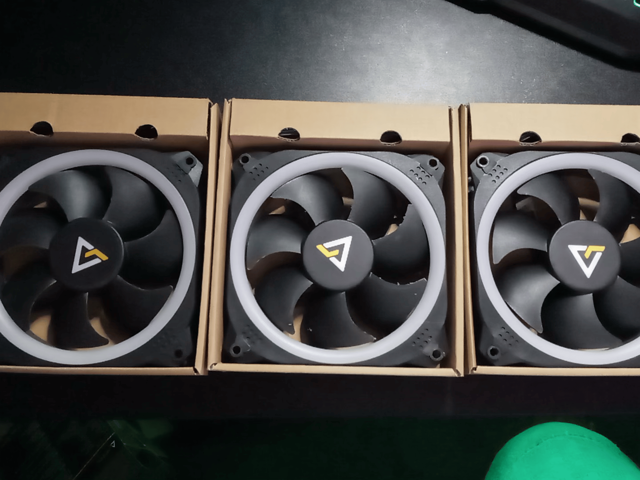 Antec RGB Fans, 120mm Case Fan, RGB High Performance PC Fan, 4-Pin RGB, Spark Series, 3 Packs.