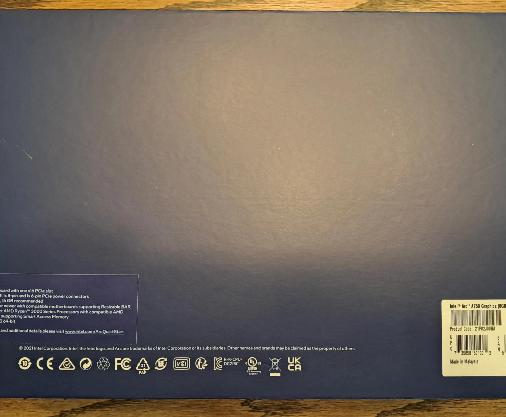 Intel ARC A750 Limited Edition