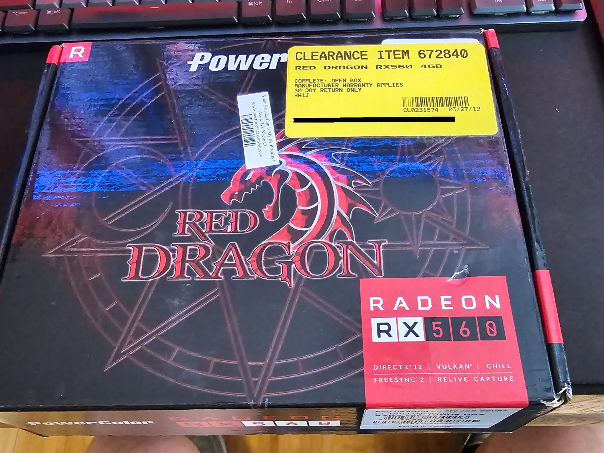 POWERCOLOR RX 560 RED DRAGON