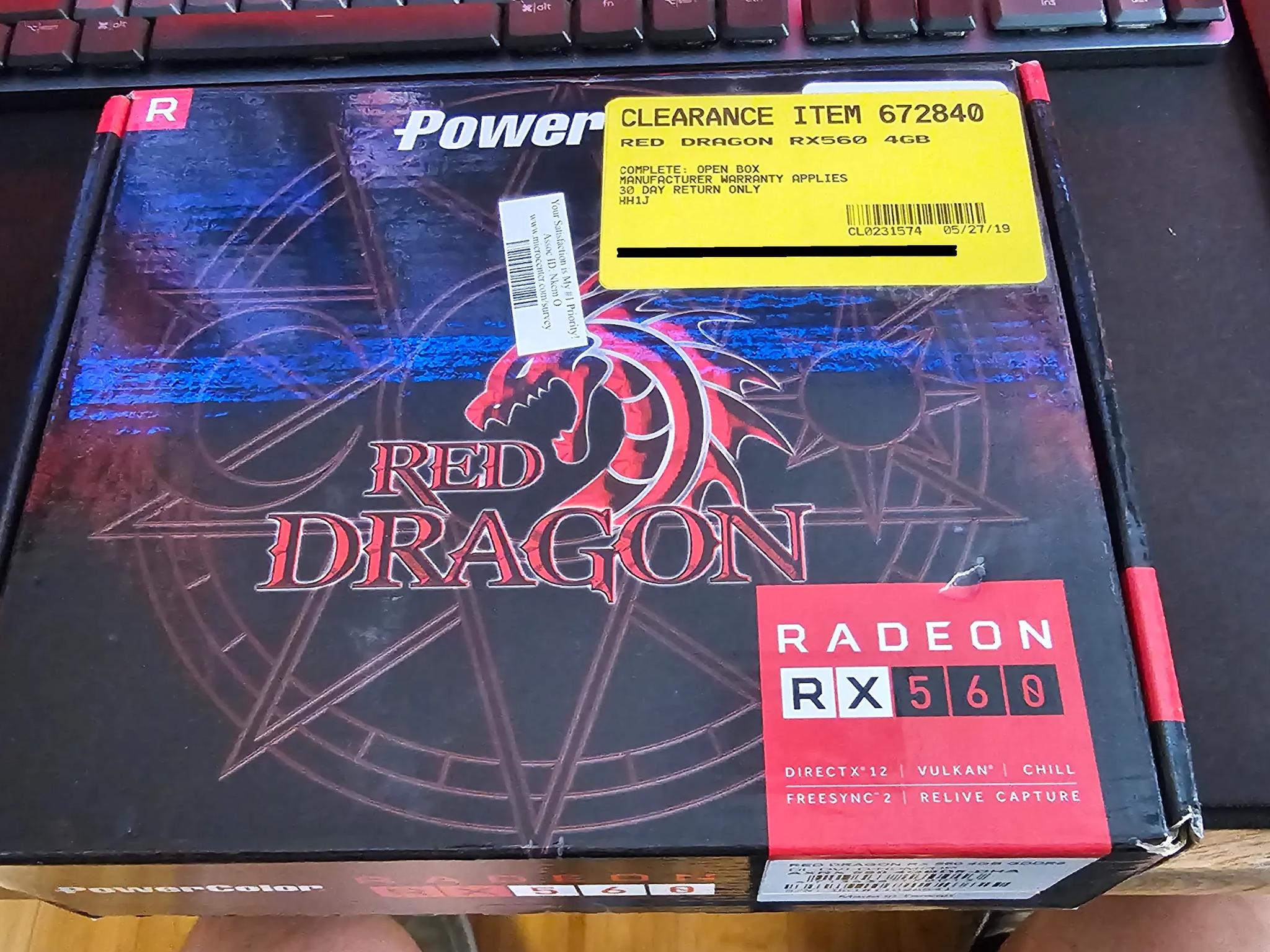 POWERCOLOR RX 560 RED DRAGON