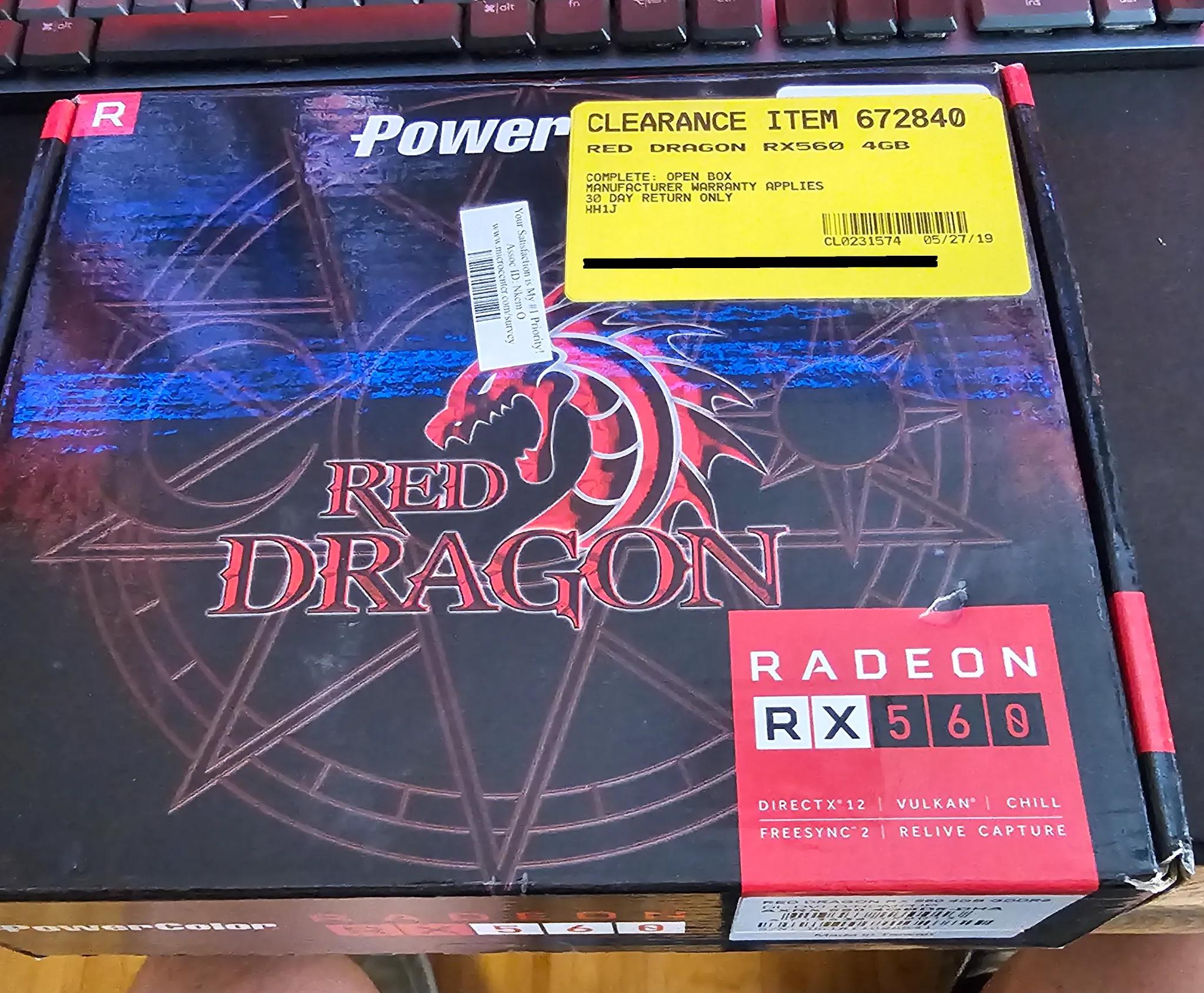 POWERCOLOR RX 560 RED DRAGON