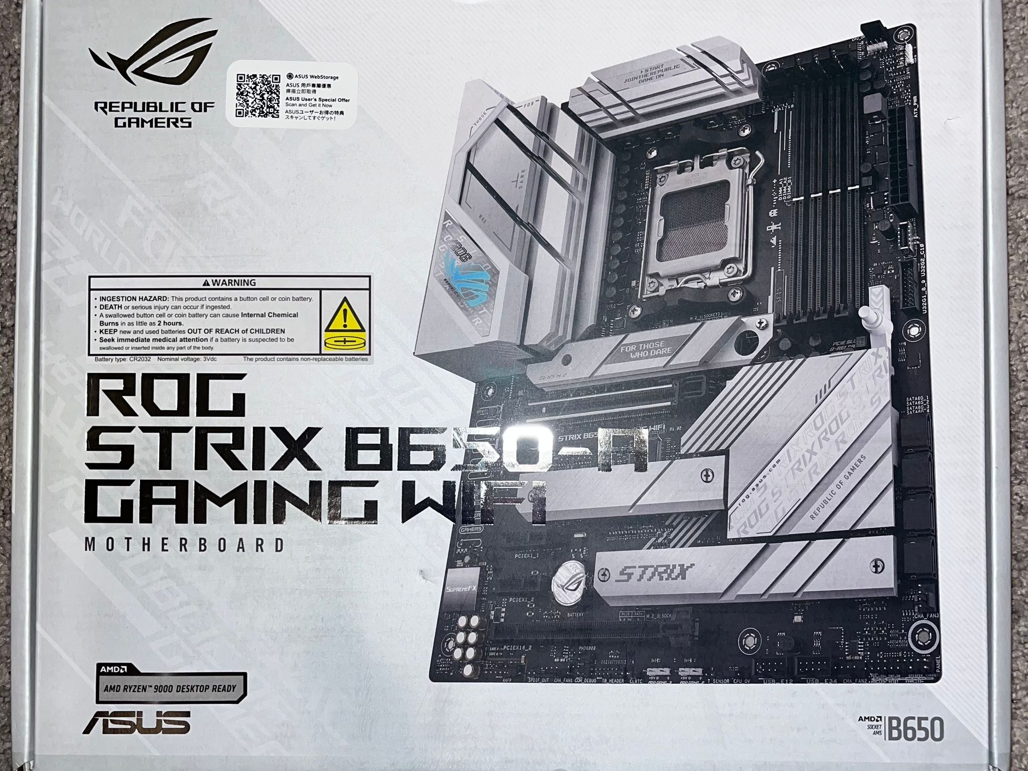 ASUS ROG STRIX B650-A GAMING WIFI 6E (Socket AM5) - SEALED