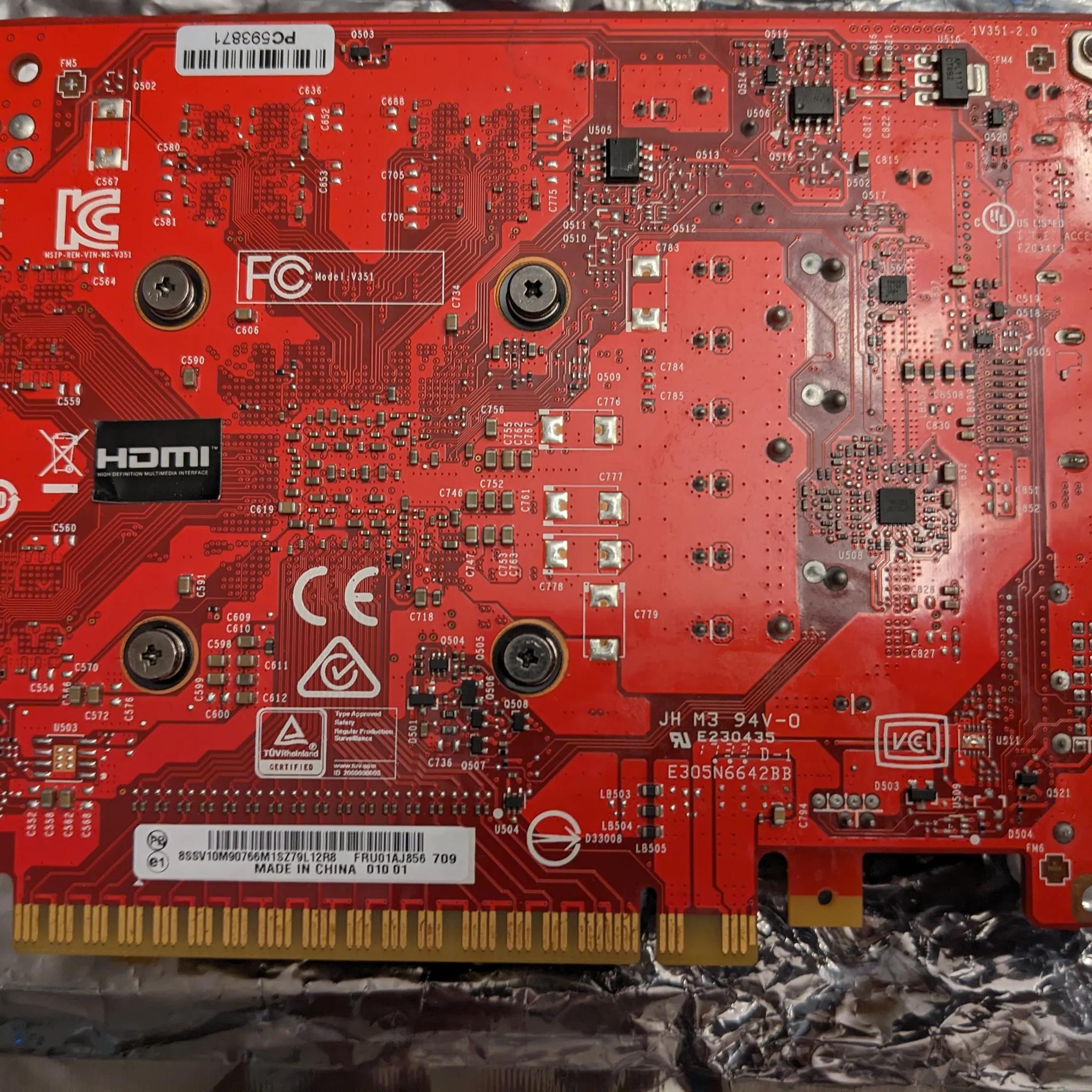 GTX 1050 TI -Dead- Fan spins --> project card