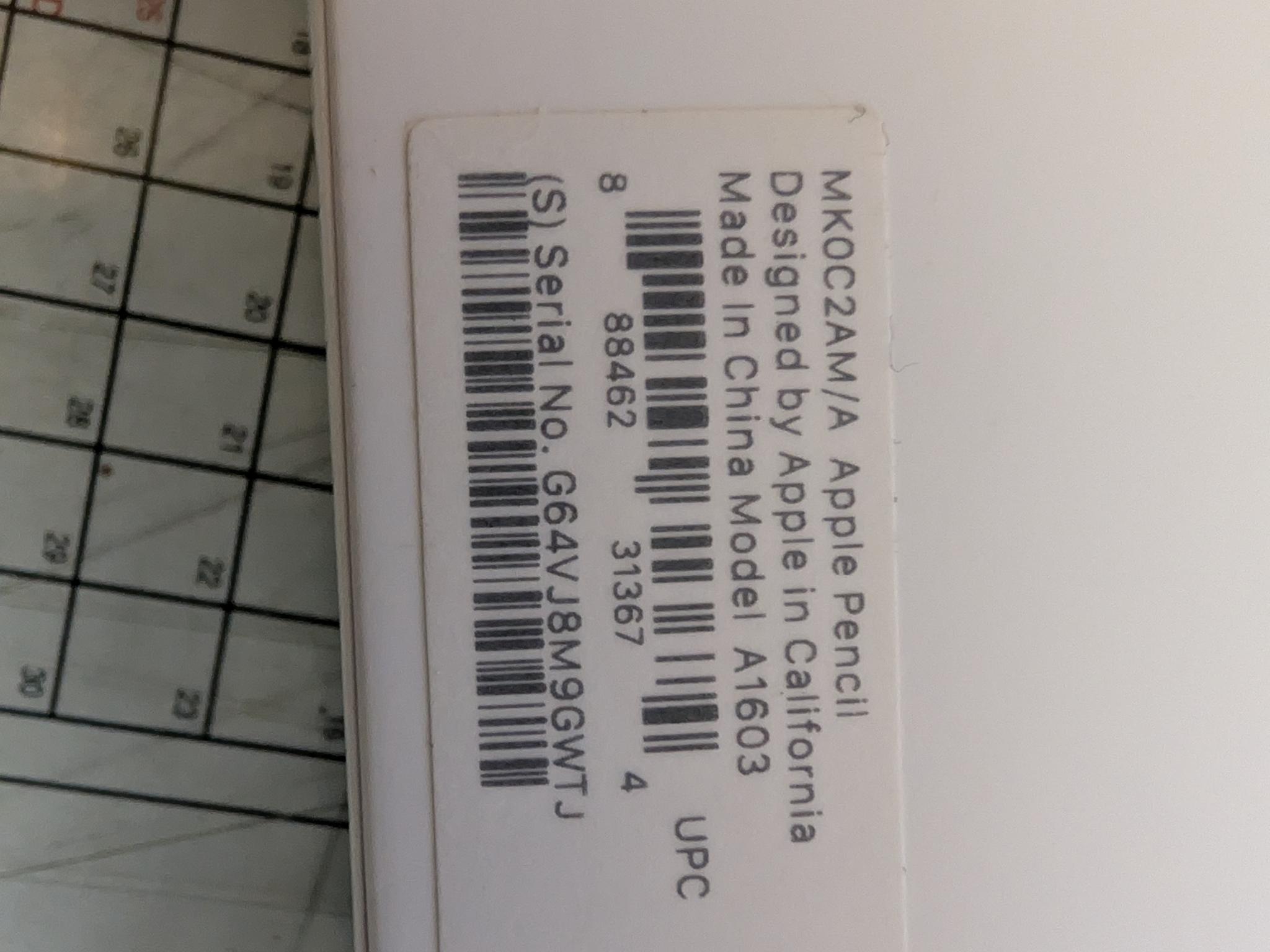 Apple Pencil 1st Gen - DEAD BATTERY (For Parts Only)