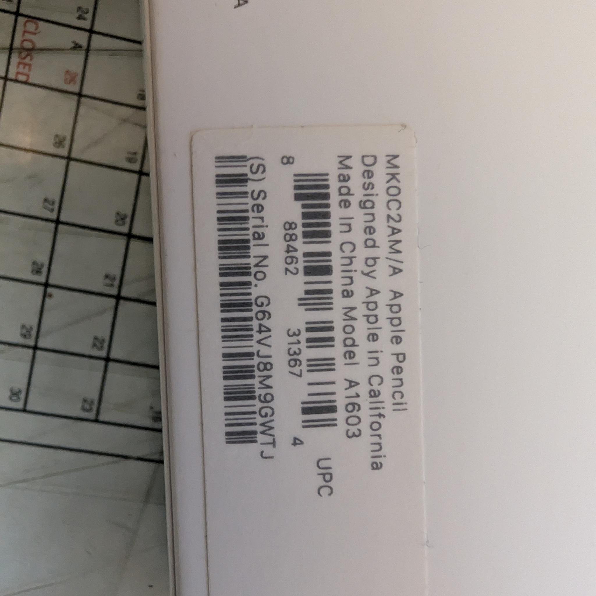 Apple Pencil 1st Gen - DEAD BATTERY (For Parts Only)
